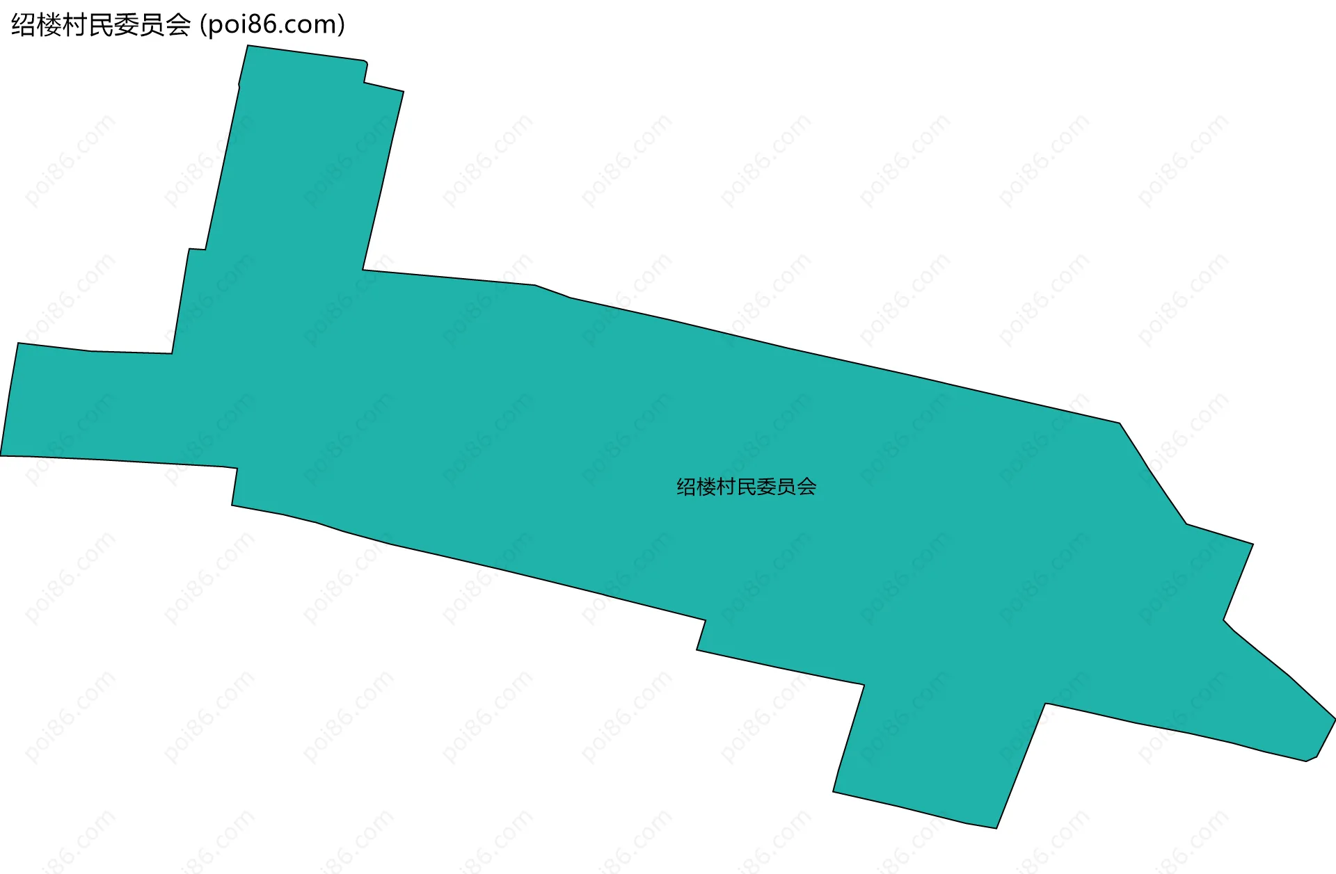 绍楼村民委员会边界地图