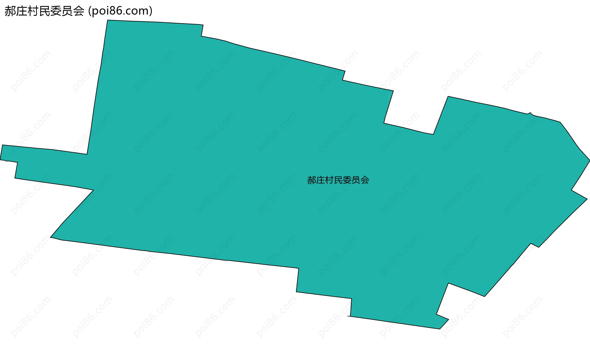 郝庄村民委员会边界地图