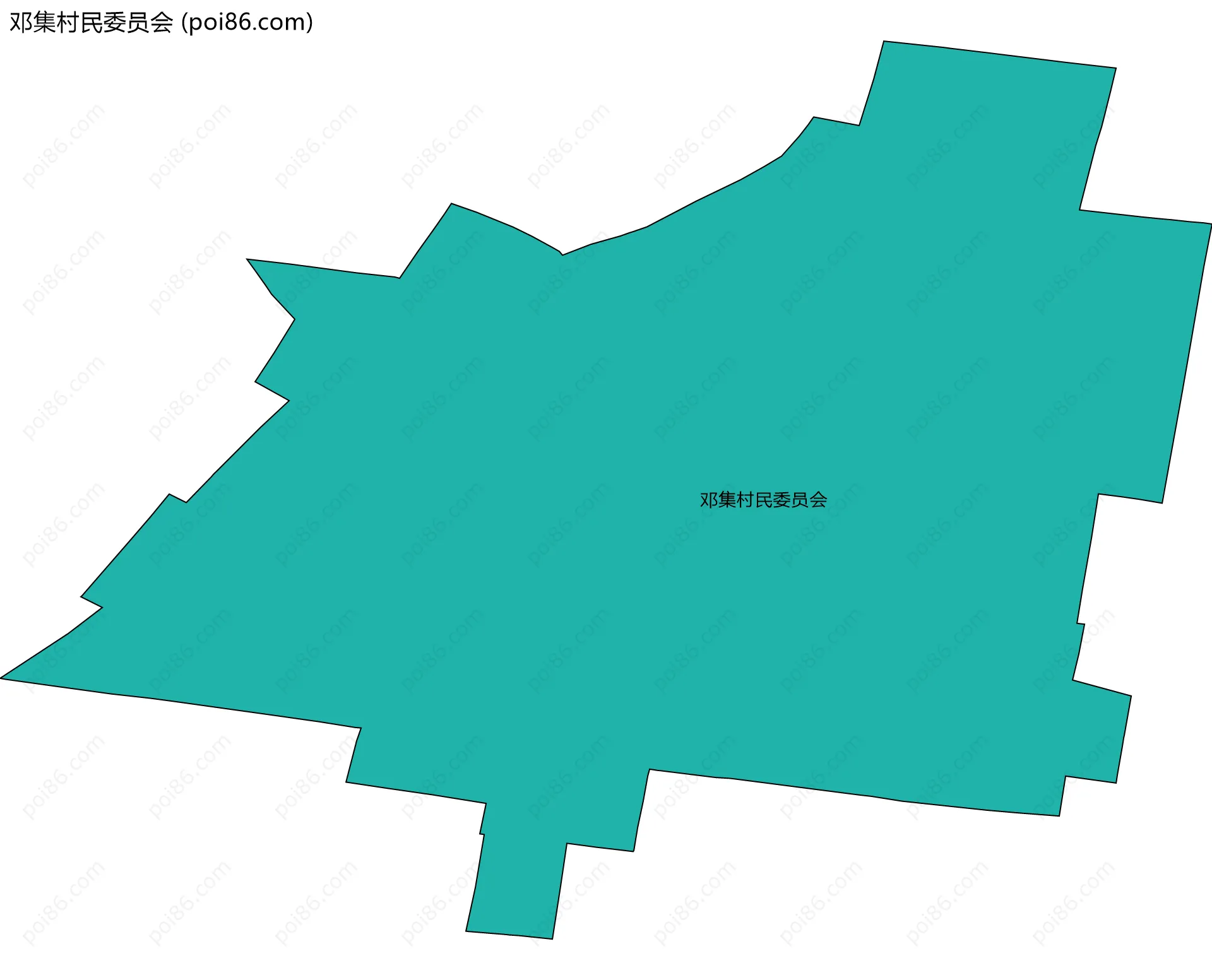 邓集村民委员会边界地图