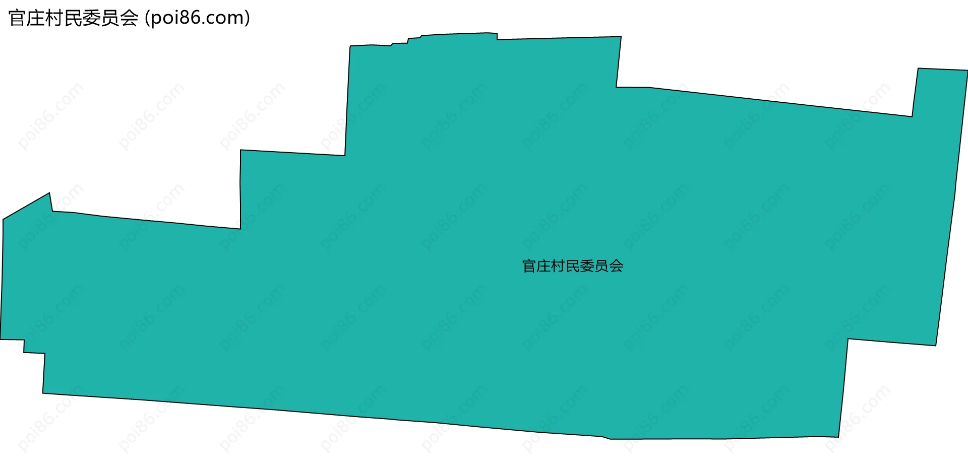 官庄村民委员会边界地图