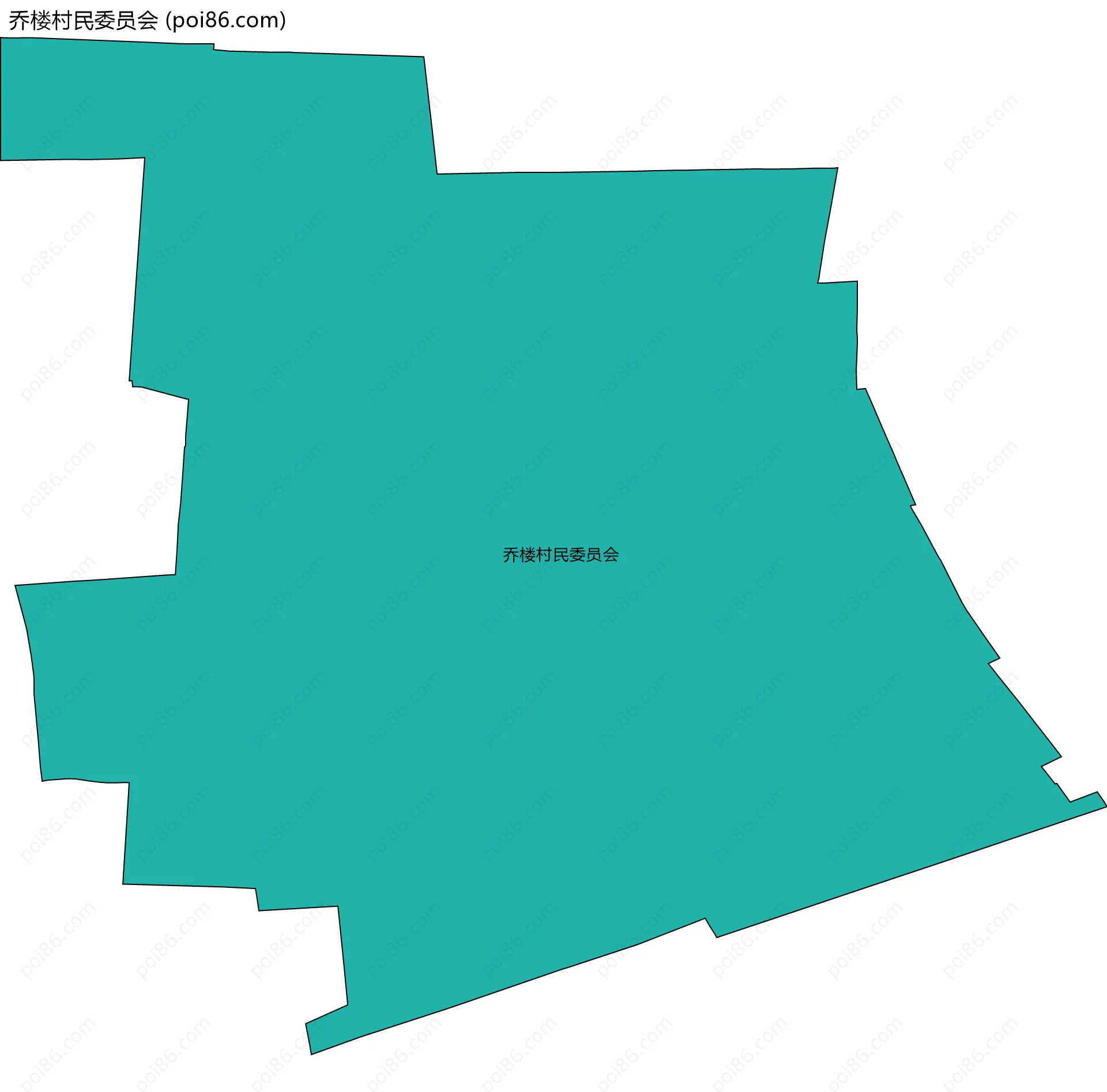 乔楼村民委员会边界地图