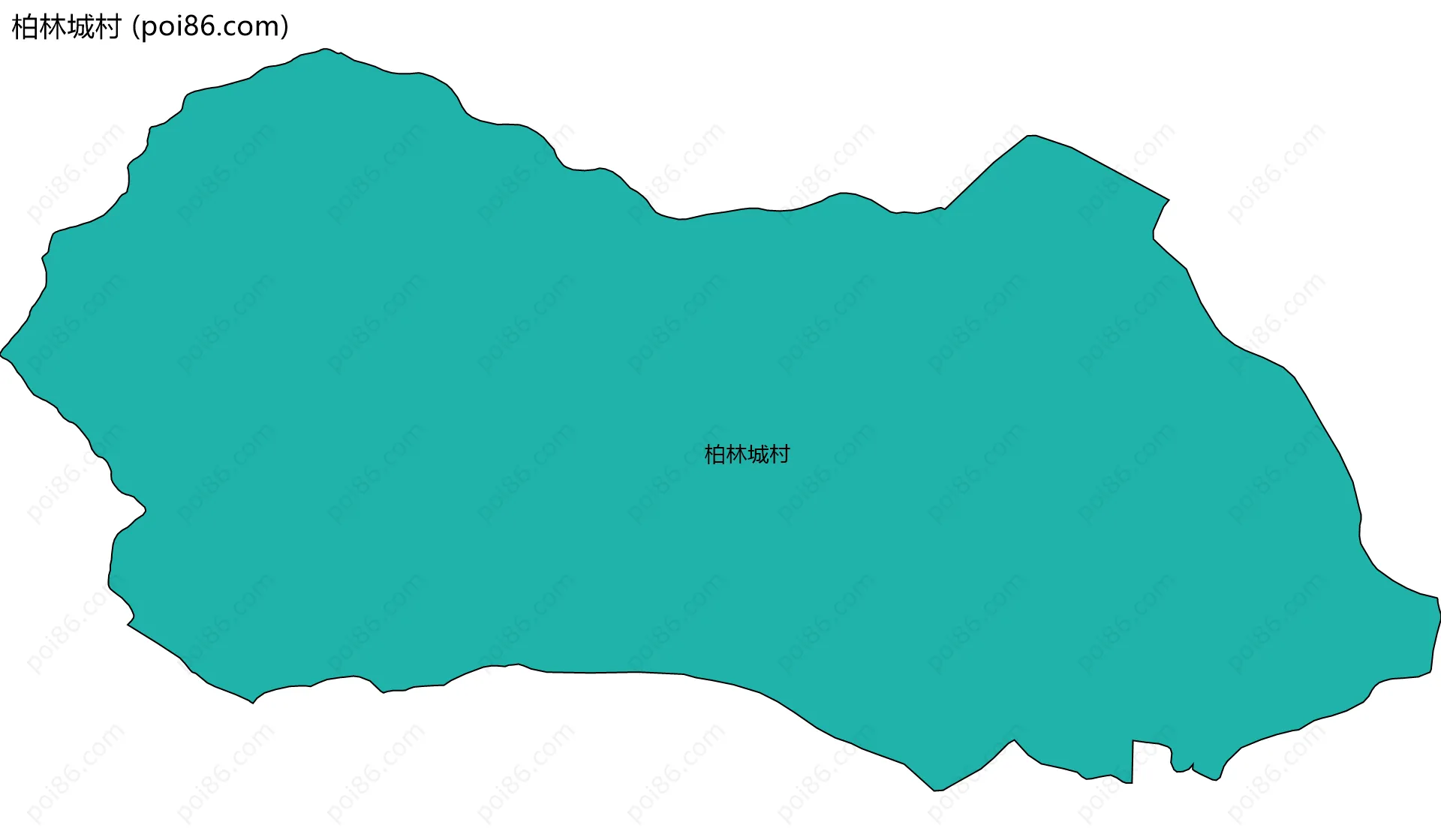 柏林城村边界地图