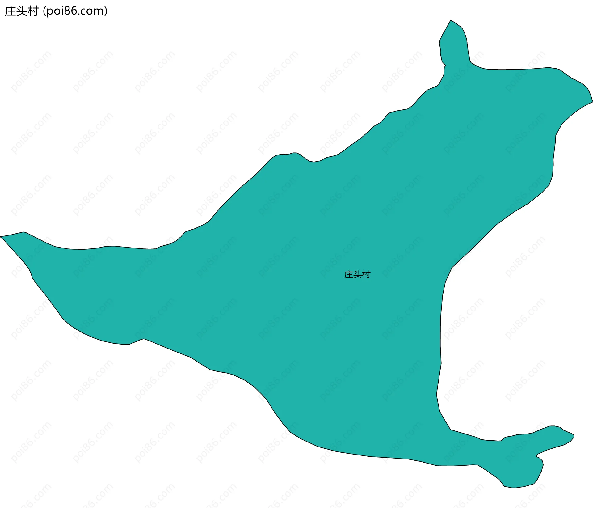 庄头村边界地图