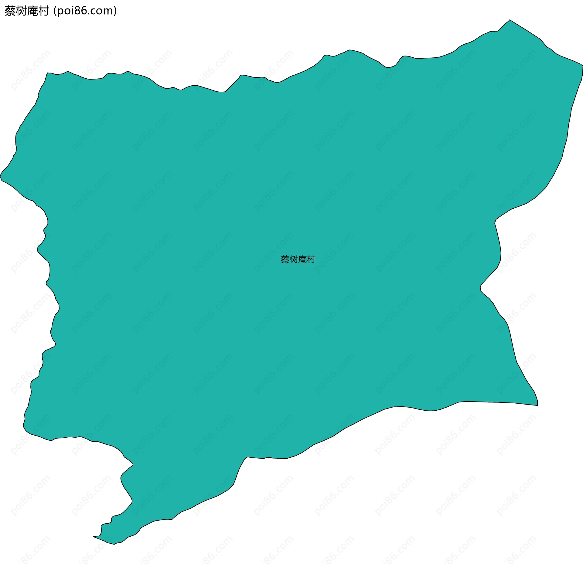 蔡树庵村边界地图