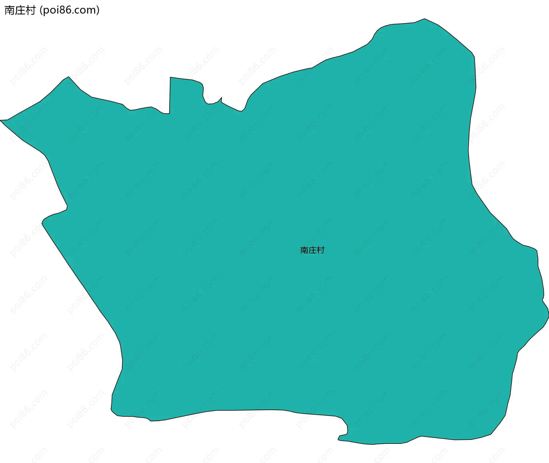 南庄村边界地图