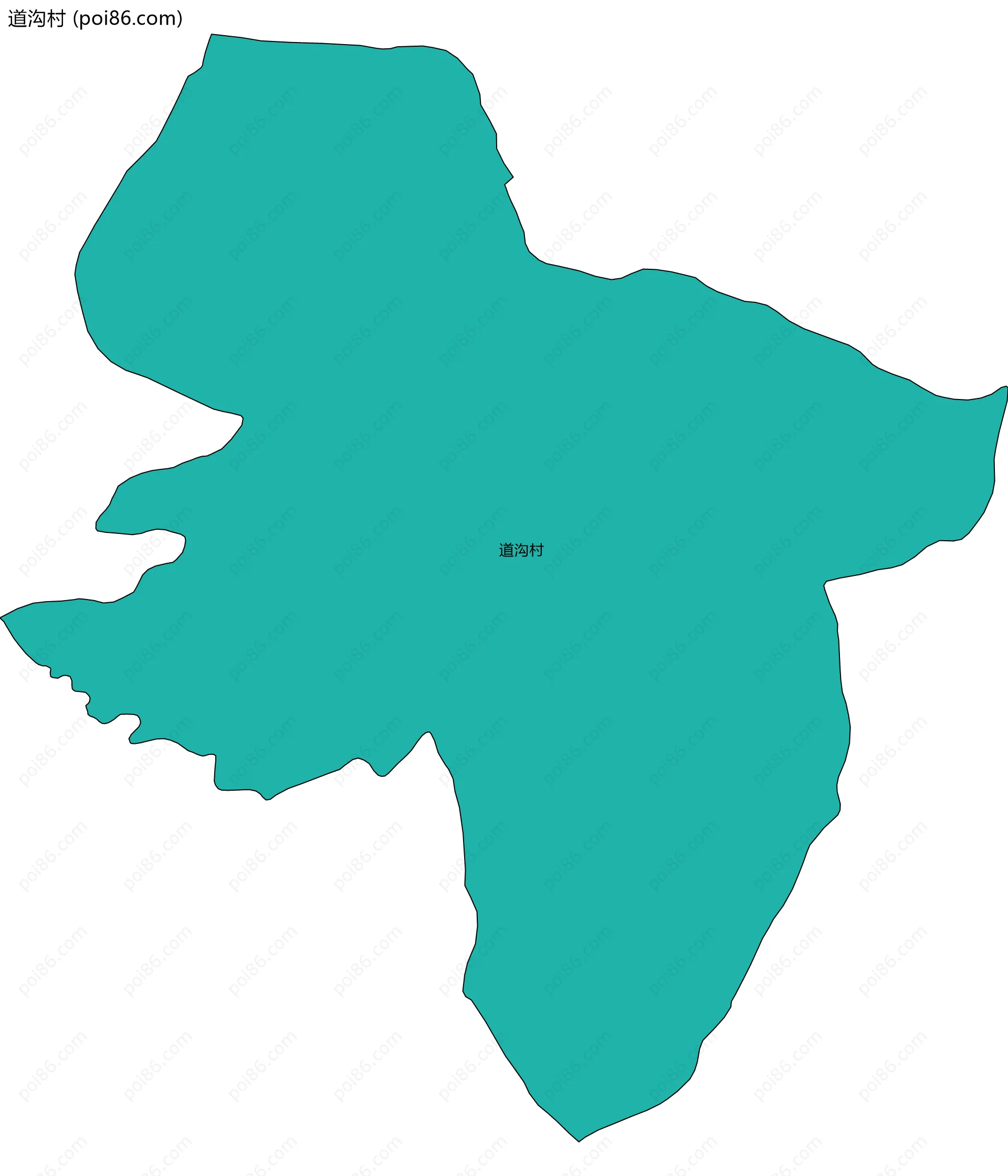 道沟村边界地图