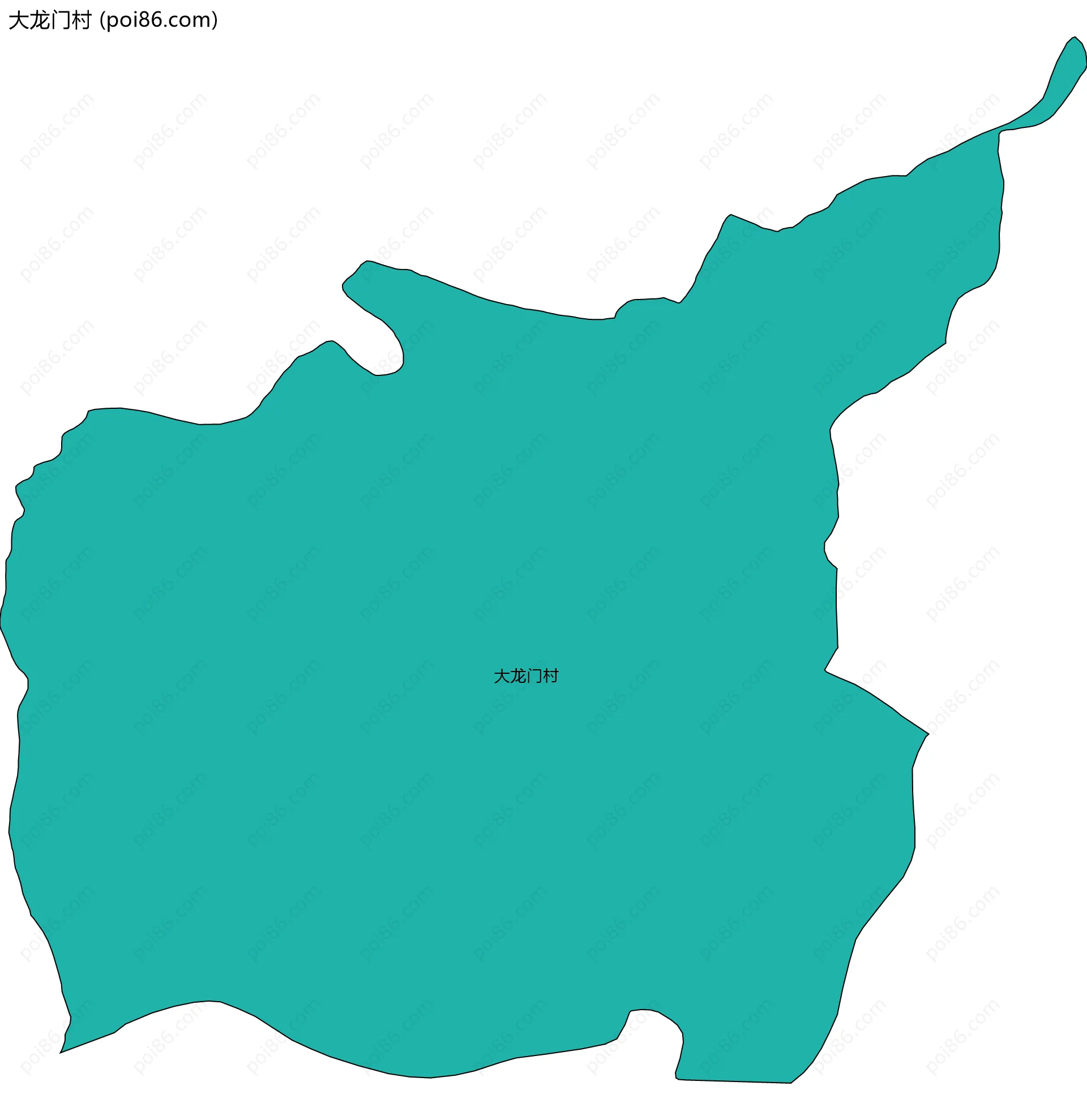 大龙门村边界地图