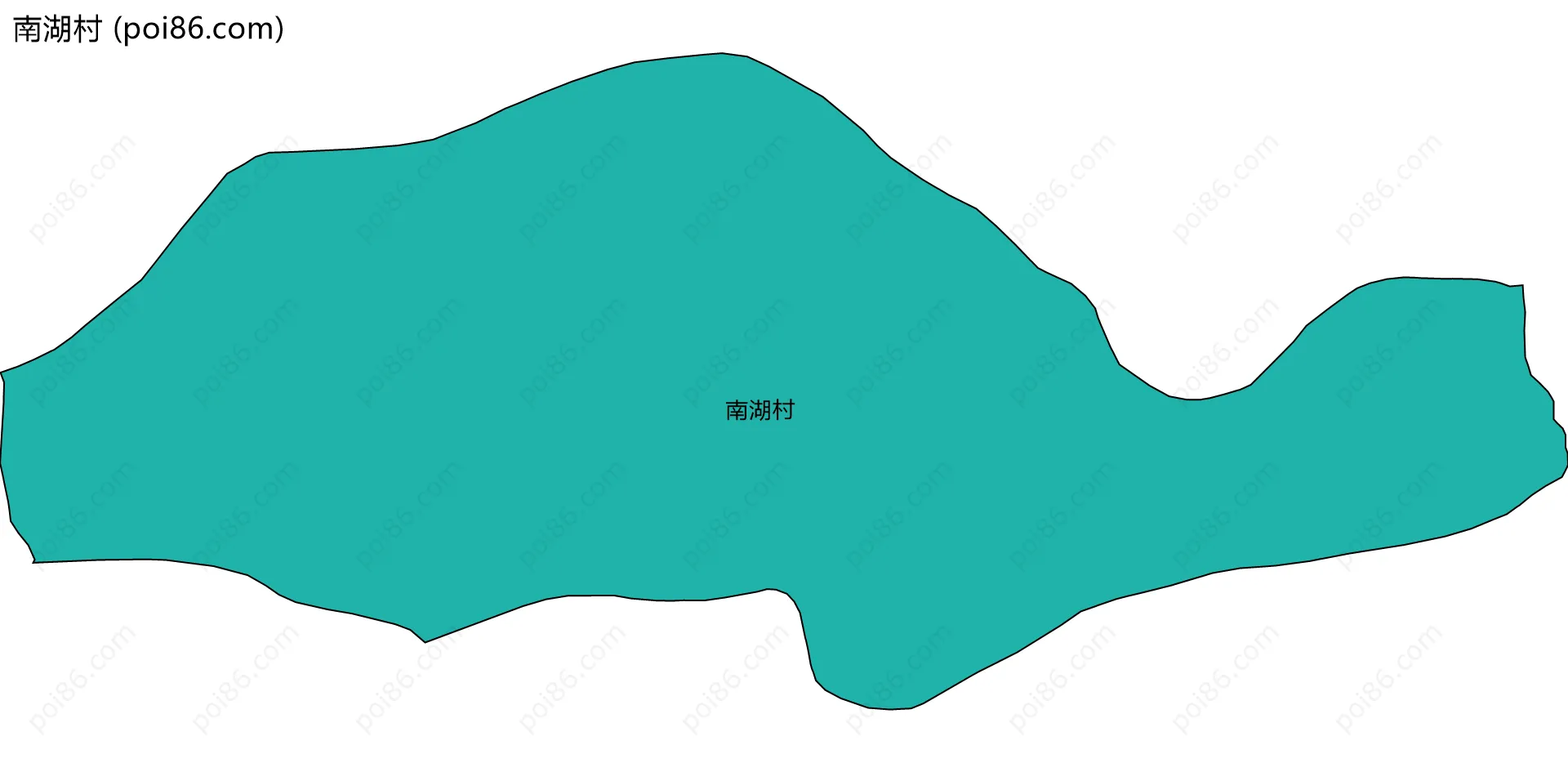 南湖村边界地图