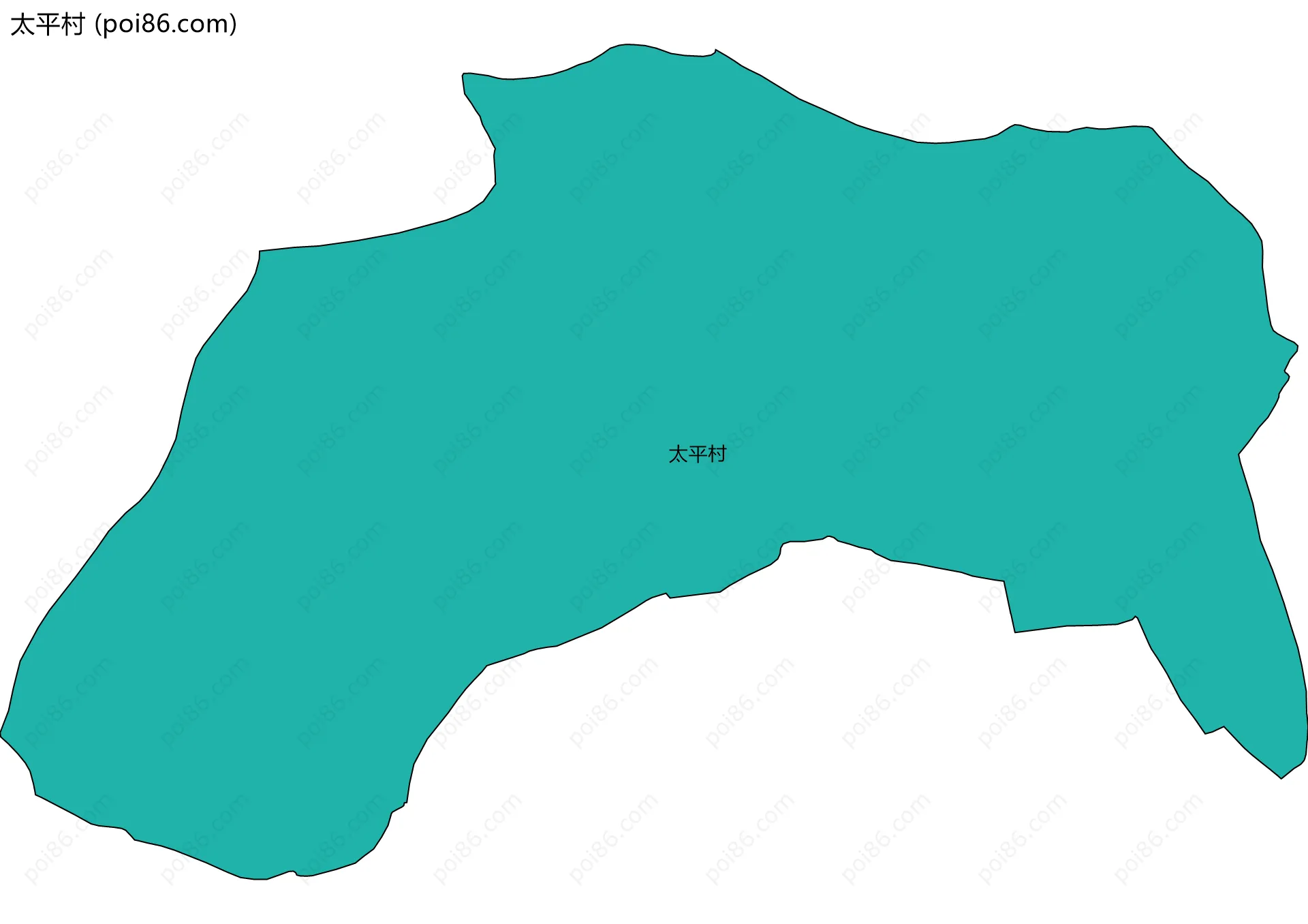 太平村边界地图