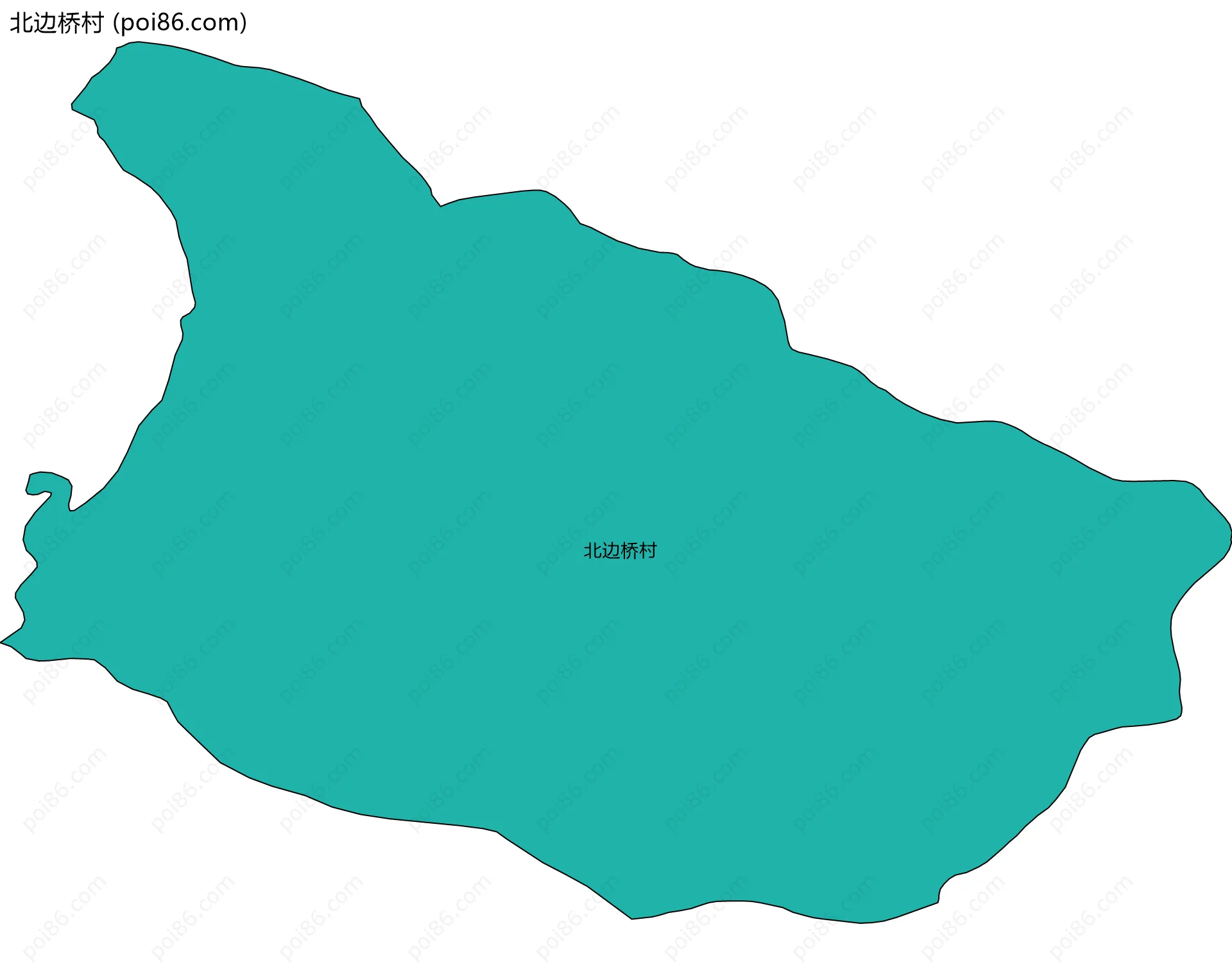 北边桥村边界地图