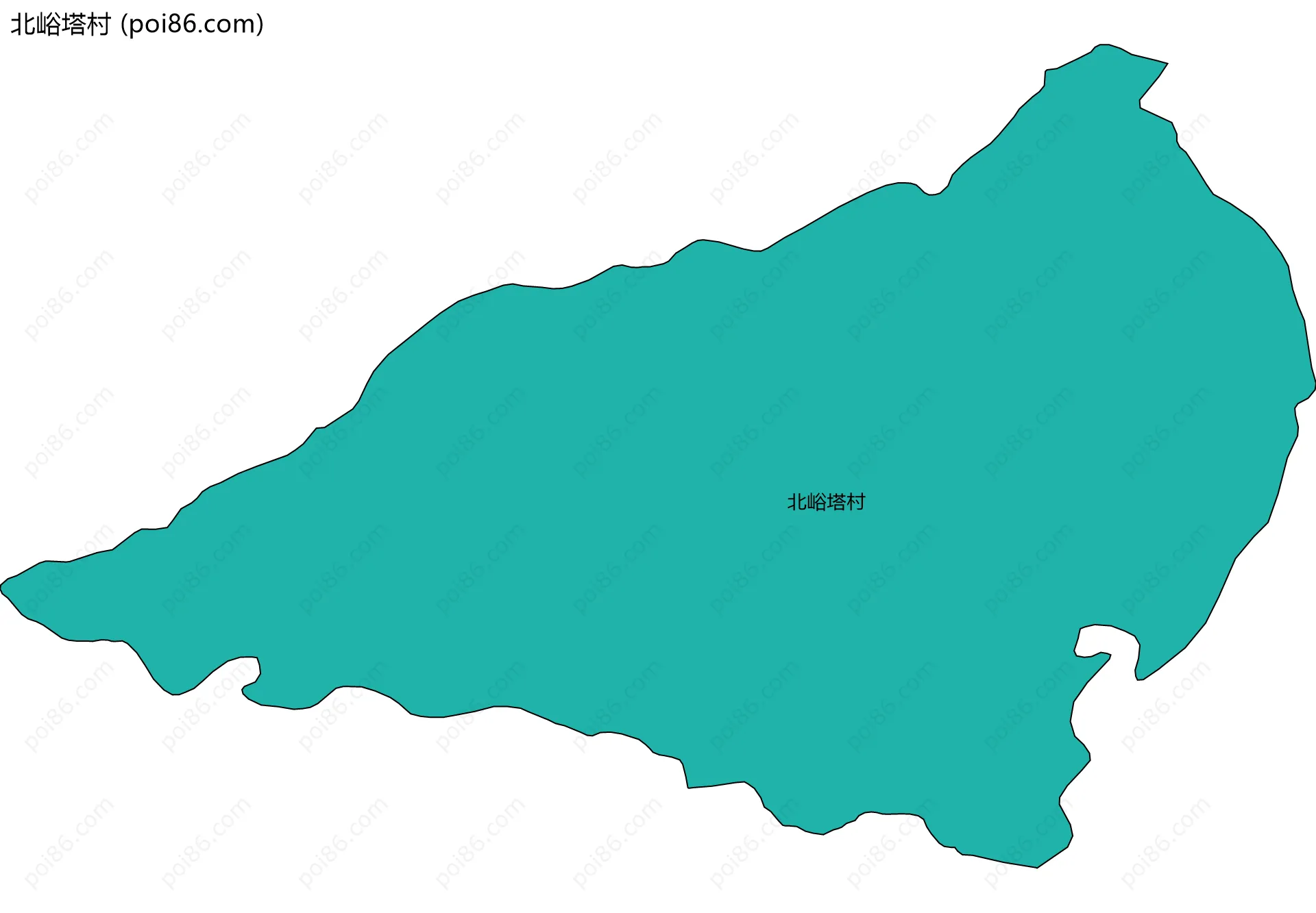 北峪塔村边界地图