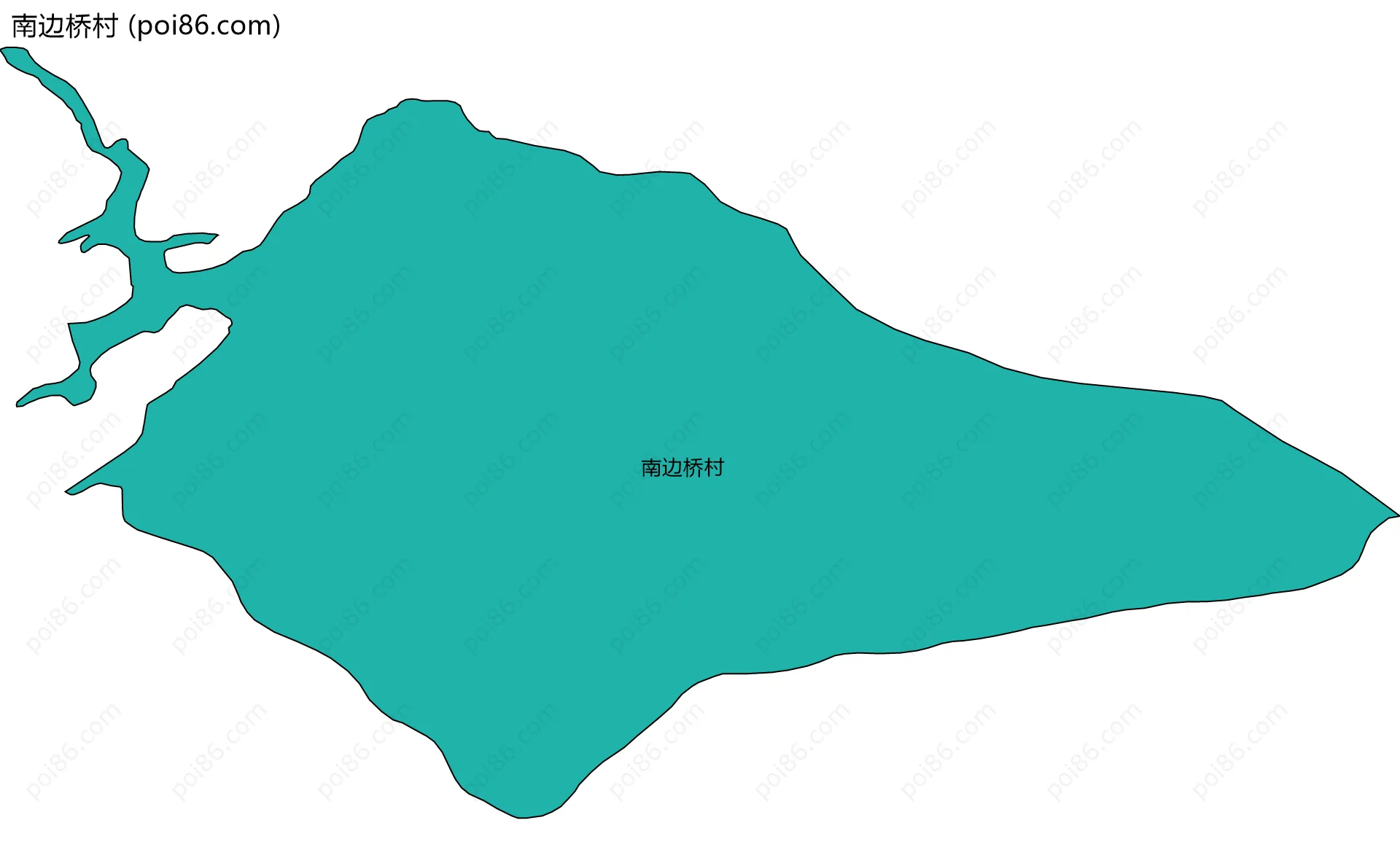 南边桥村边界地图