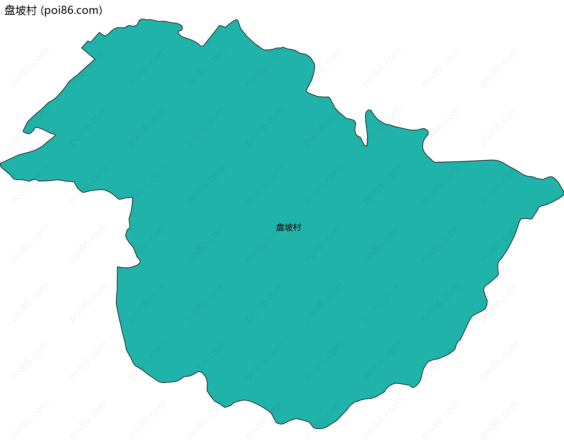 盘坡村边界地图