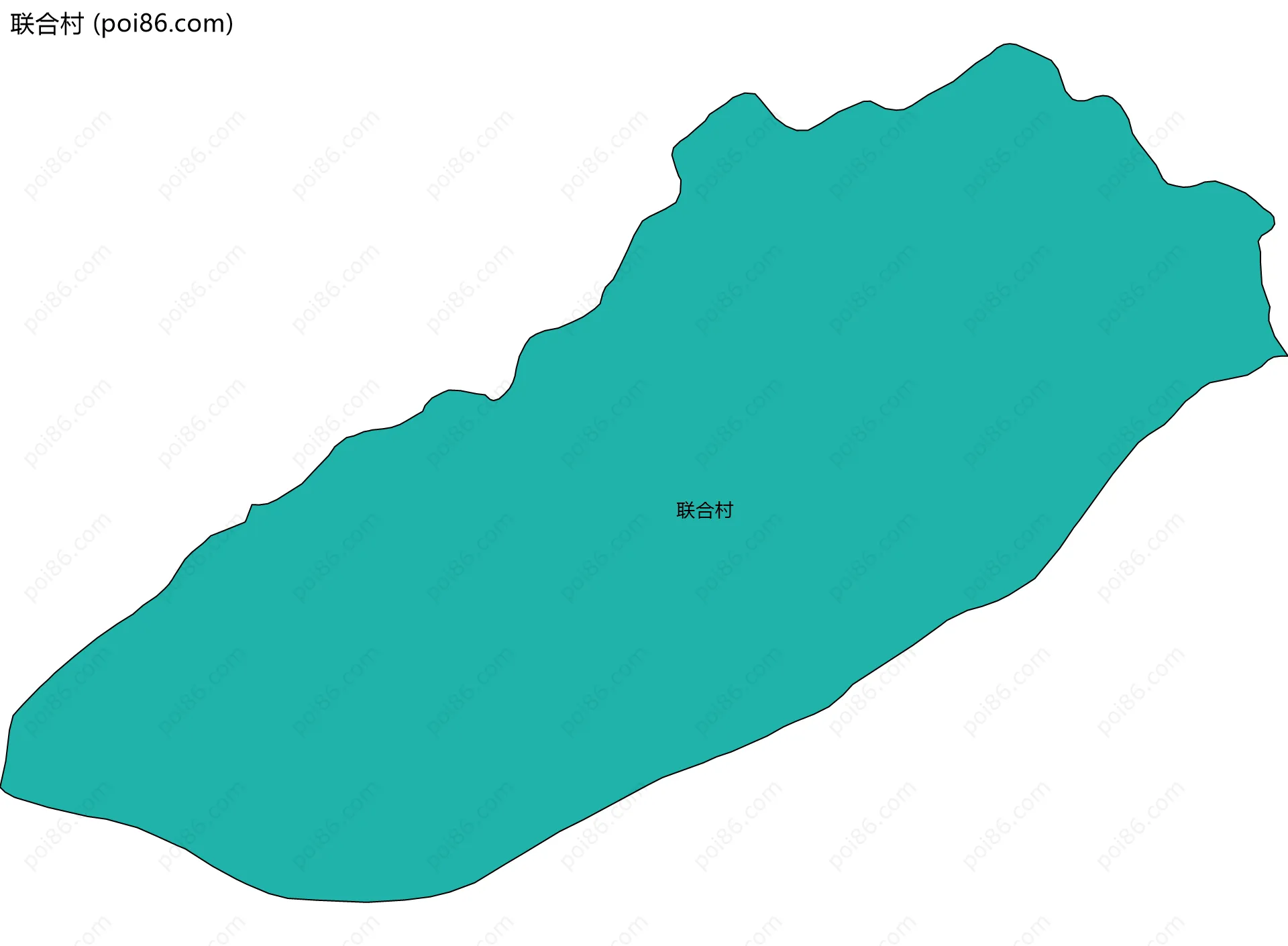 联合村边界地图