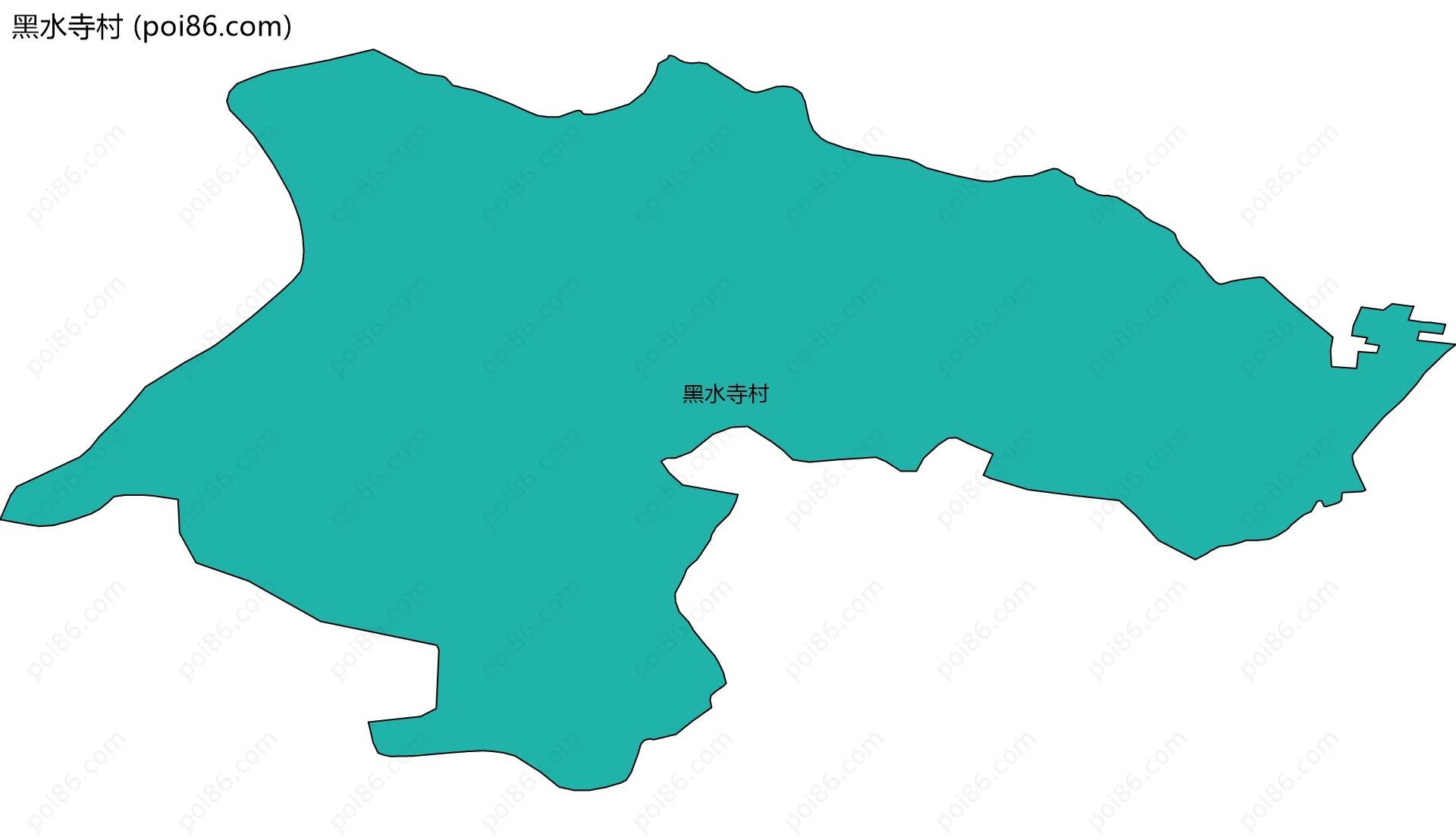 黑水寺村边界地图