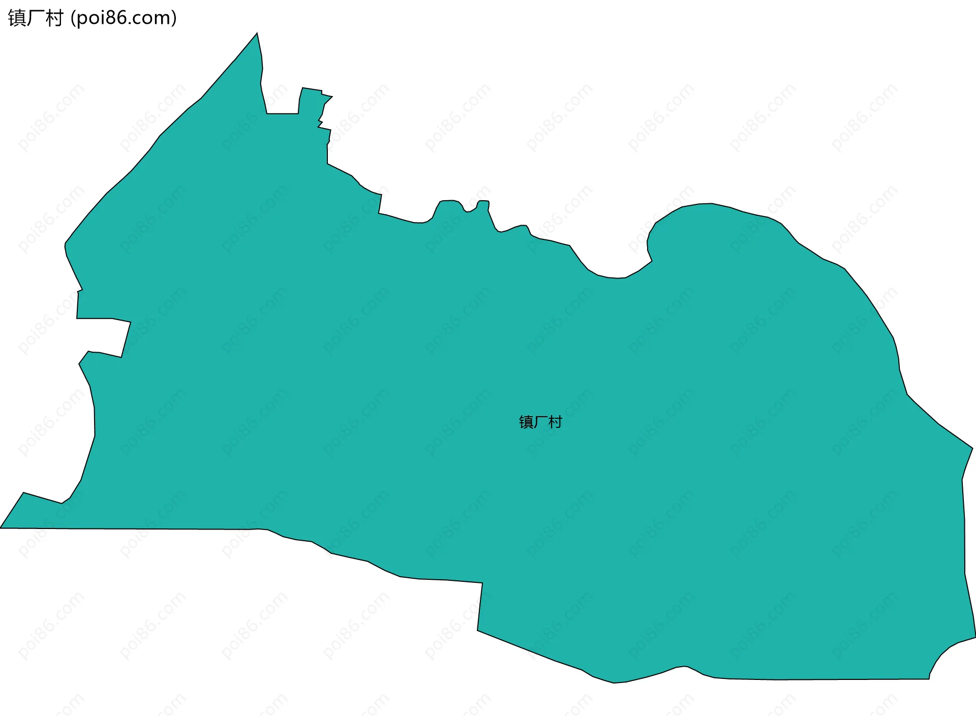 镇厂村边界地图