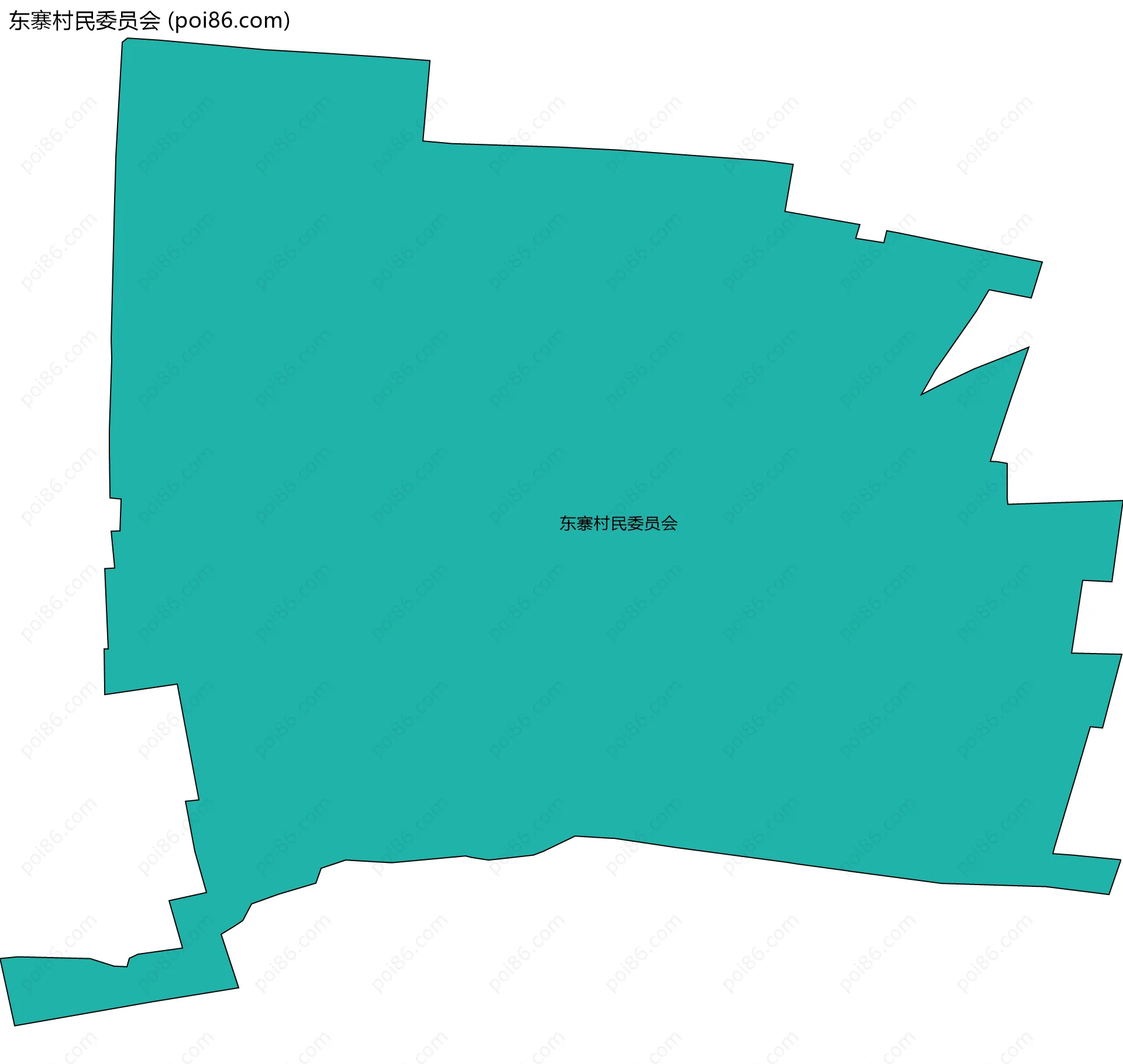 东寨村民委员会边界地图