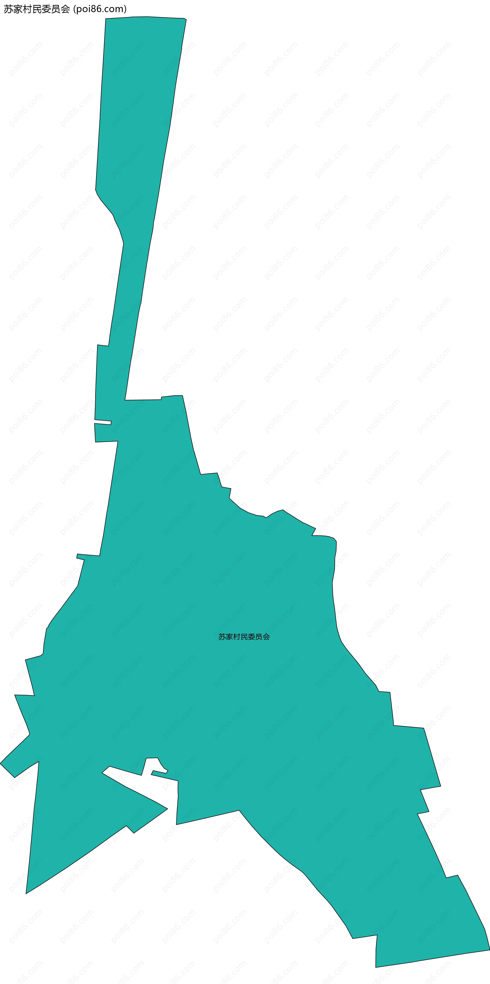 苏家村民委员会边界地图
