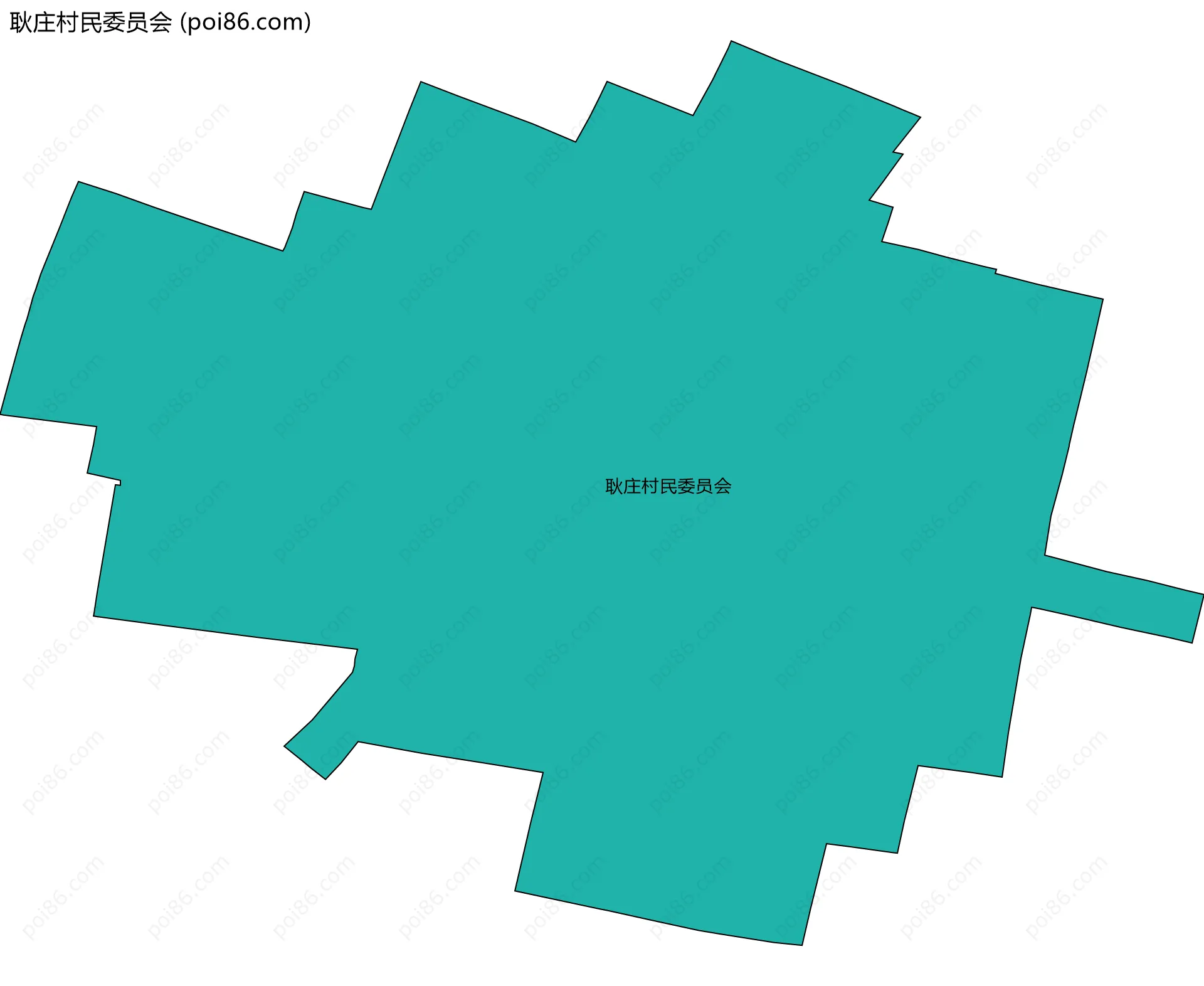 耿庄村民委员会边界地图