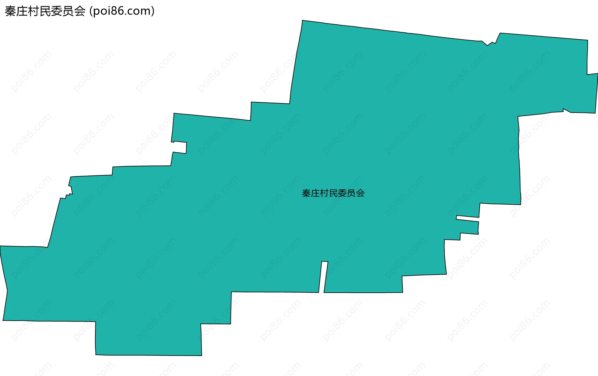 秦庄村民委员会边界地图