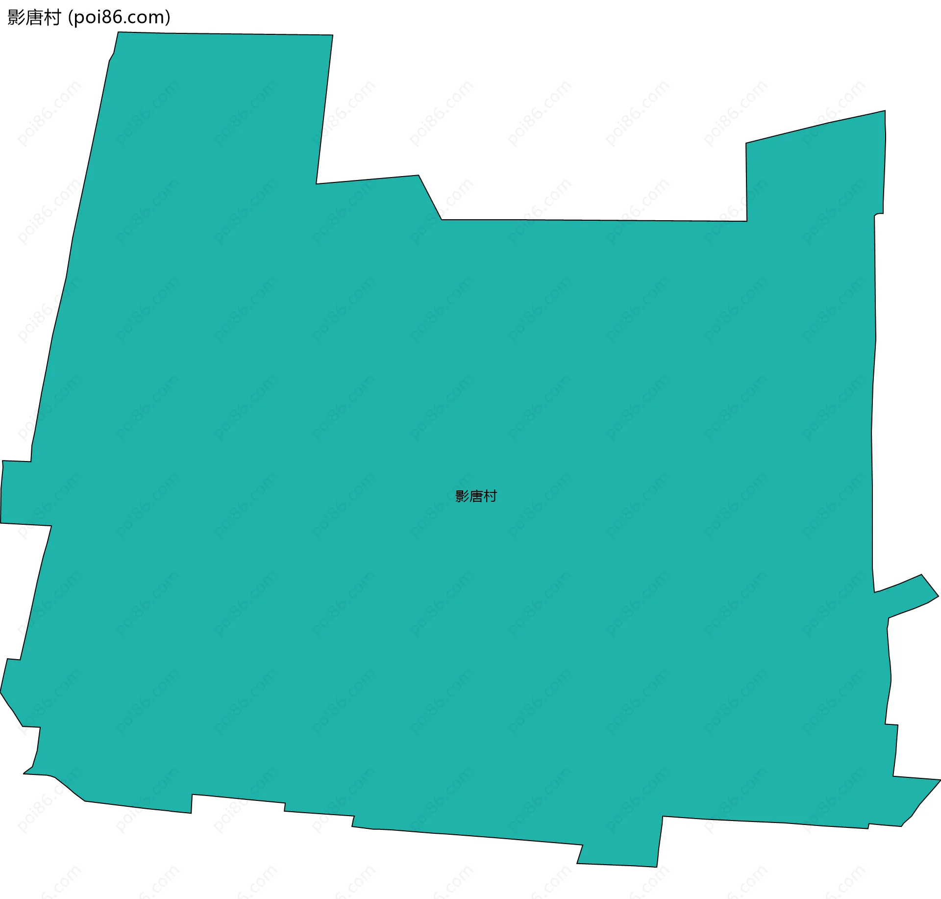 影唐村边界地图