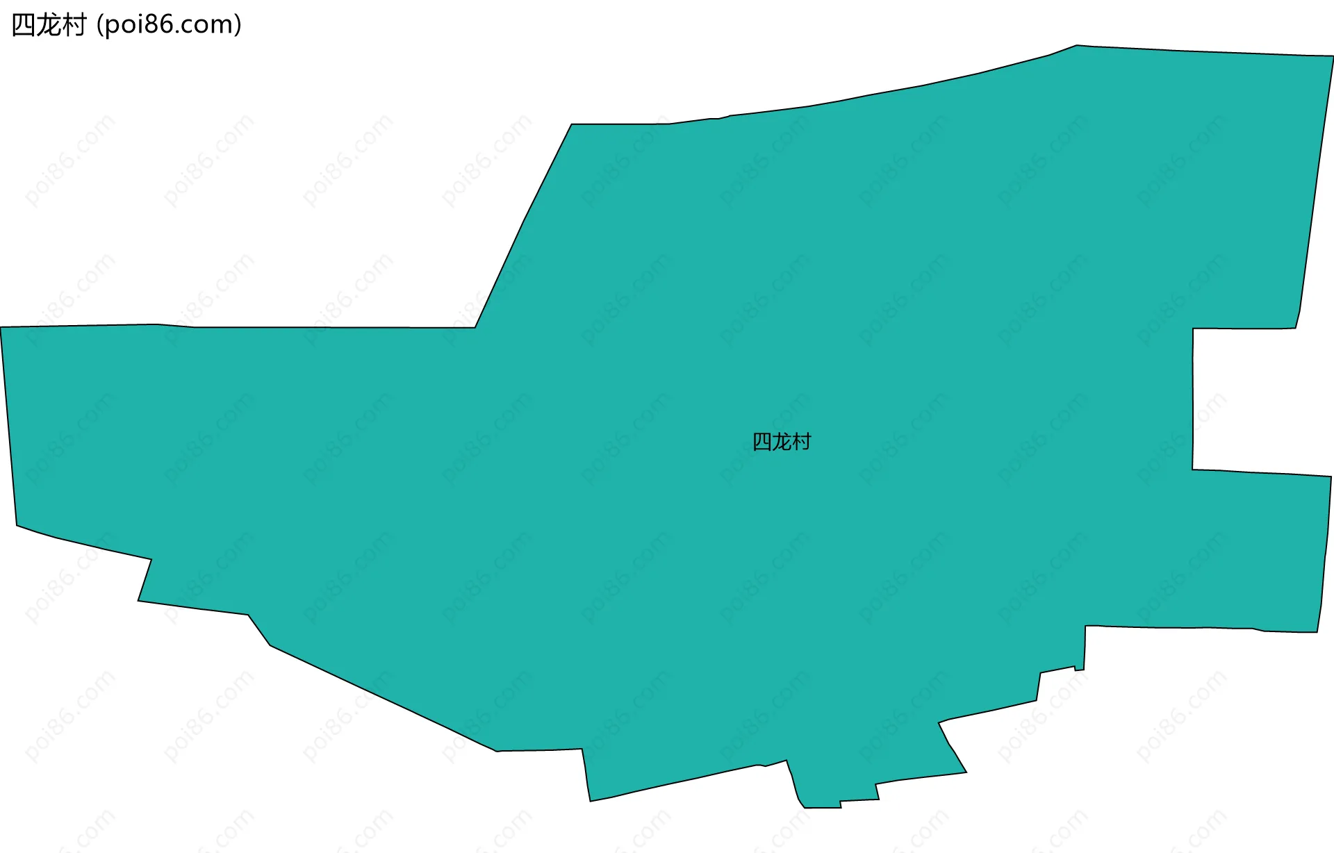 四龙村边界地图