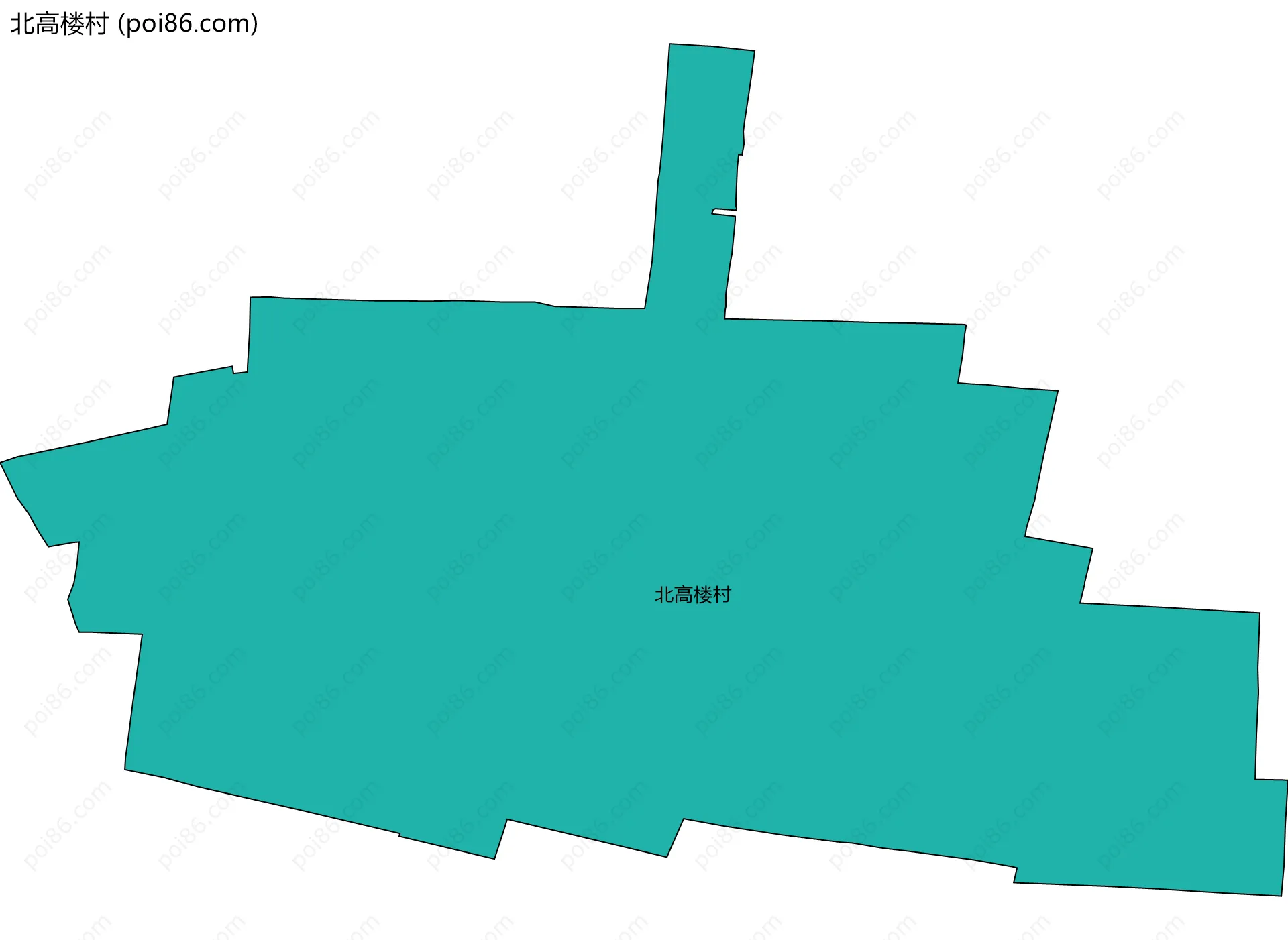 北高楼村边界地图