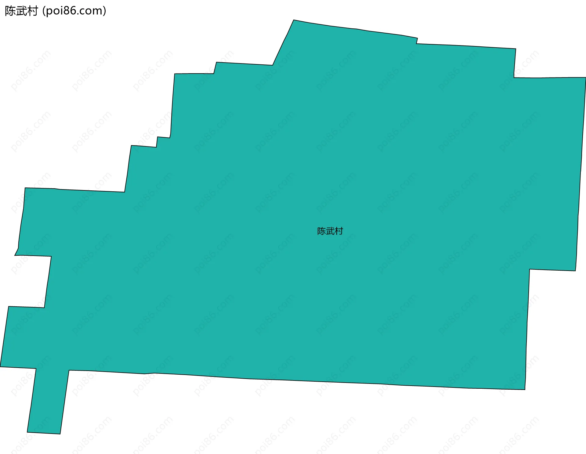 陈武村边界地图