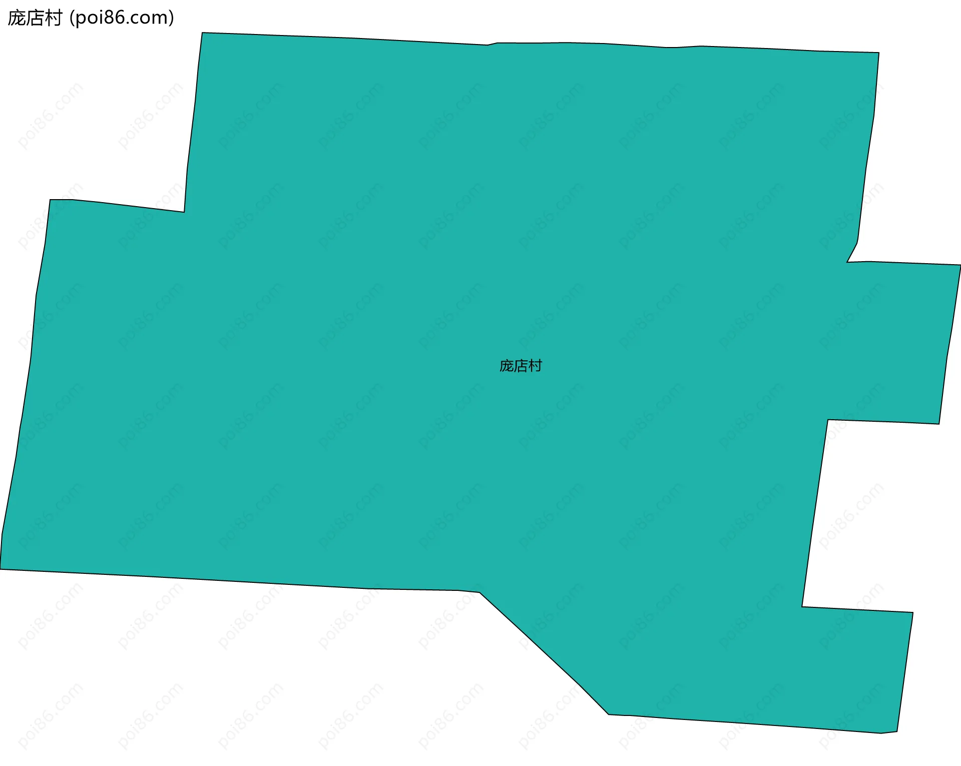 庞店村边界地图