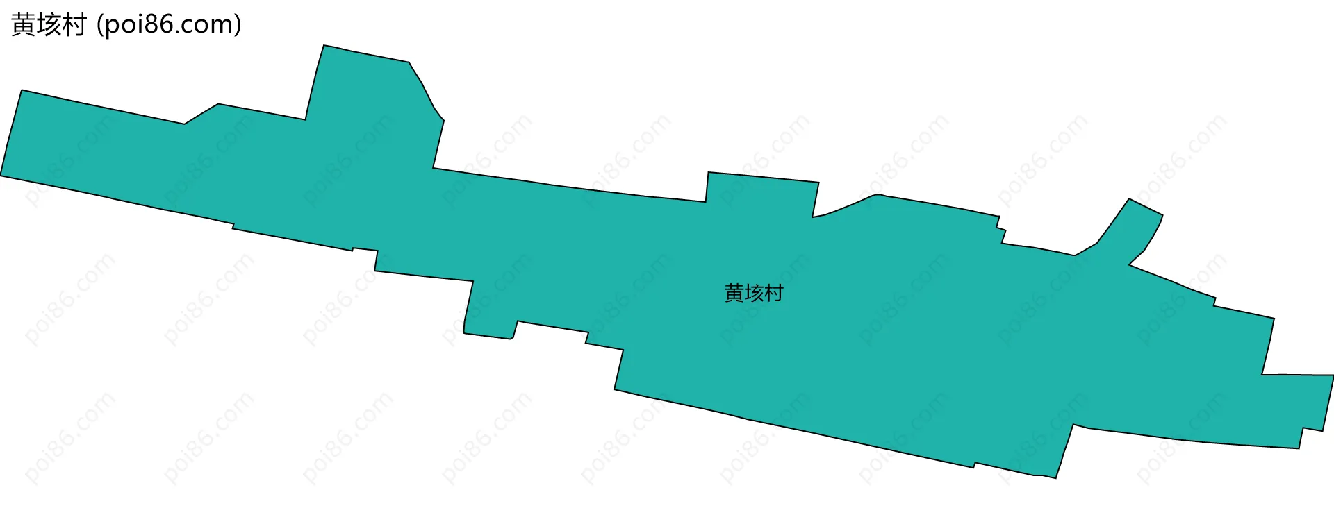 黄垓村边界地图