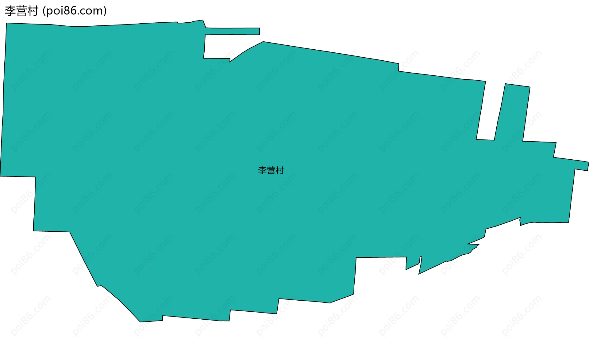 李营村边界地图