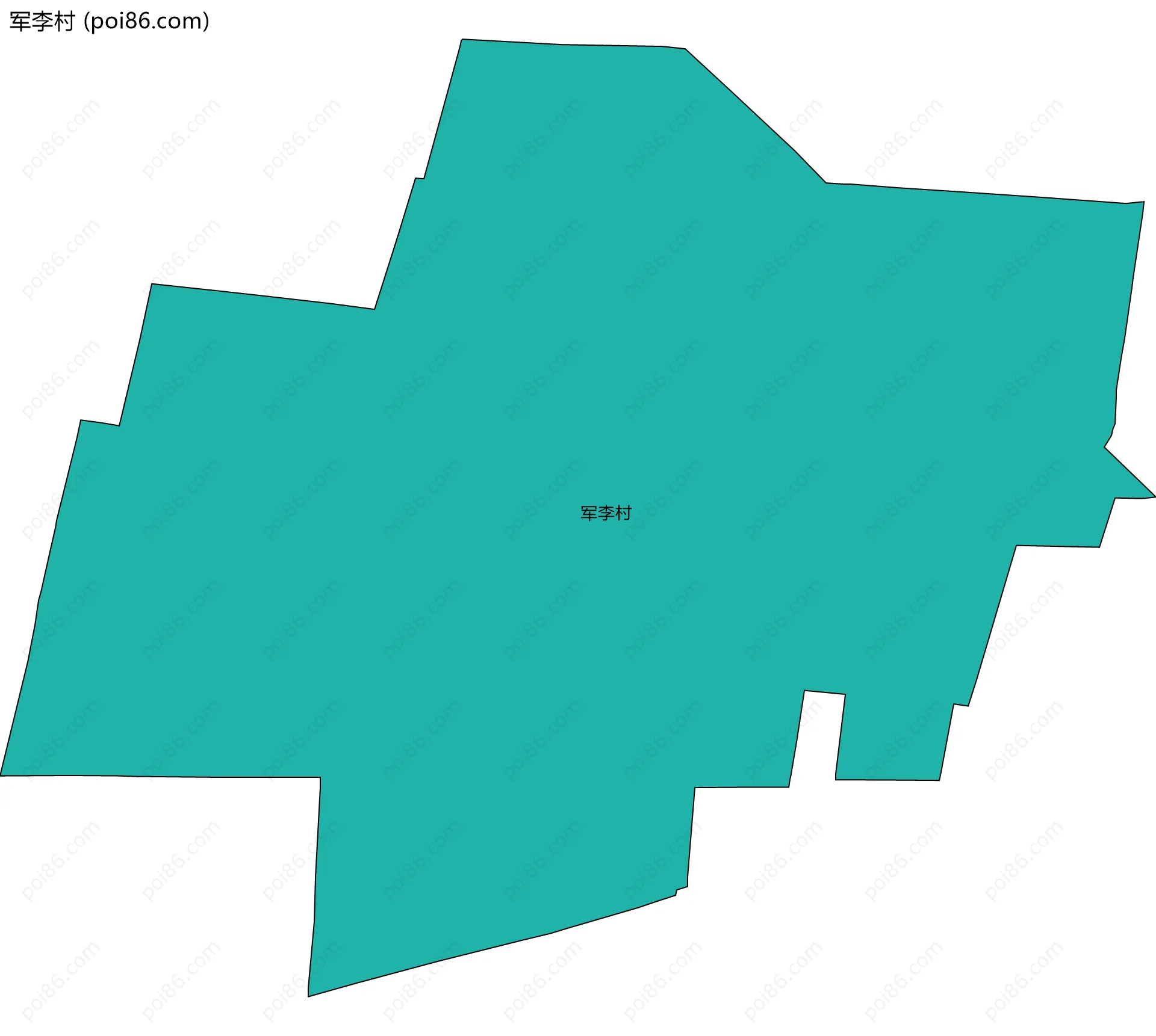 军李村边界地图