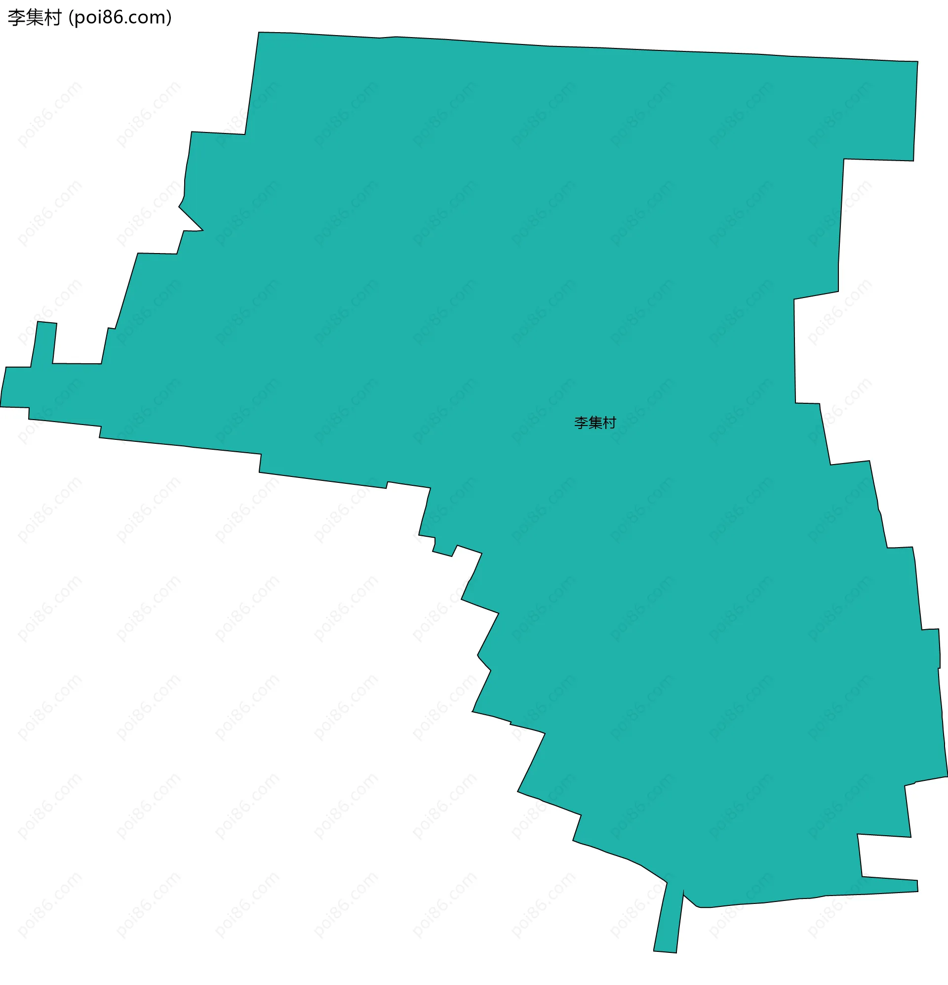 李集村边界地图