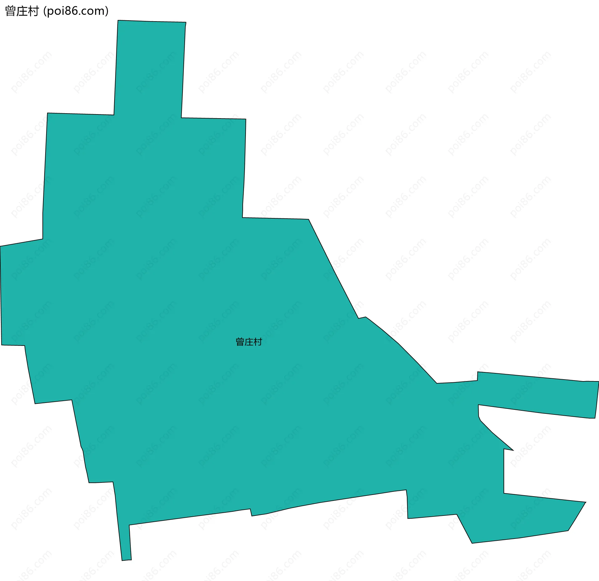 曾庄村边界地图
