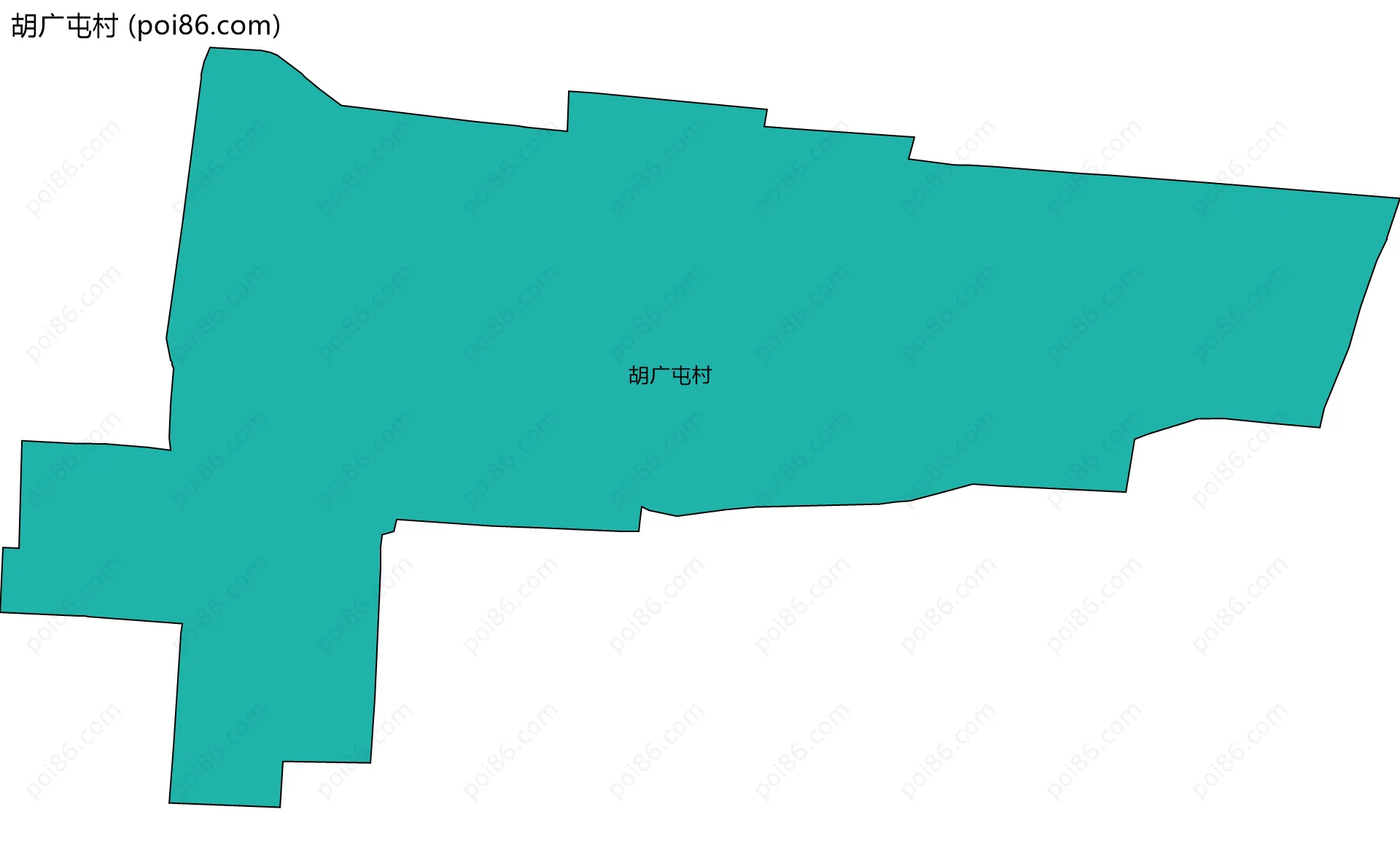 胡广屯村边界地图