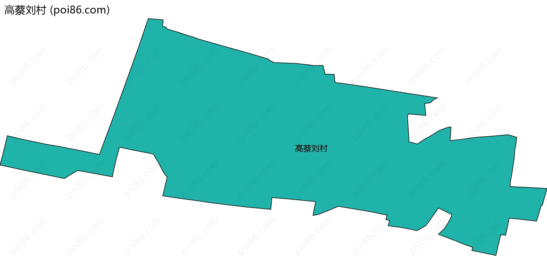 高蔡刘村边界地图