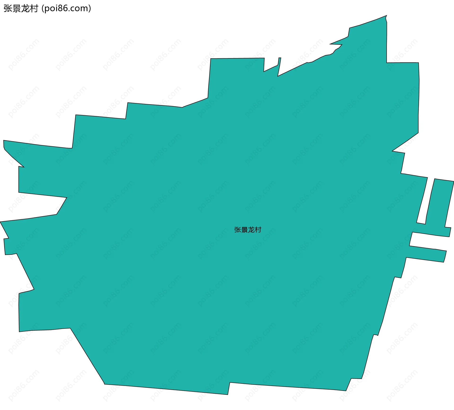 张景龙村边界地图