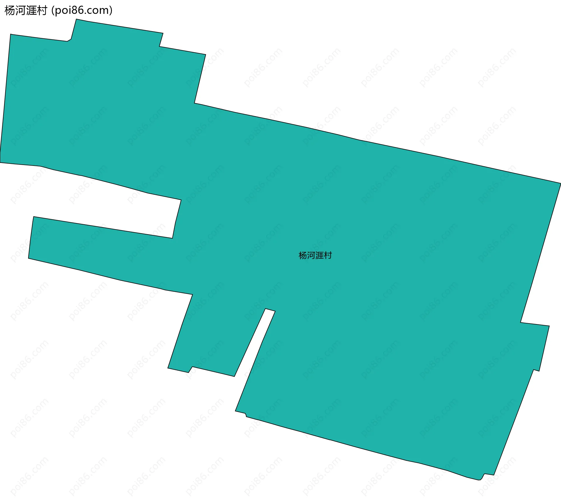 杨河涯村边界地图