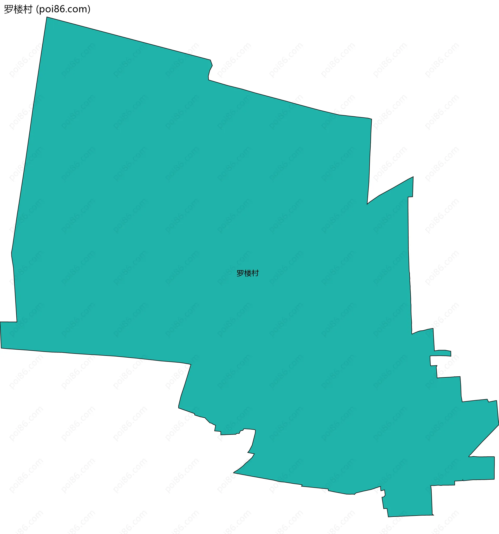 罗楼村边界地图