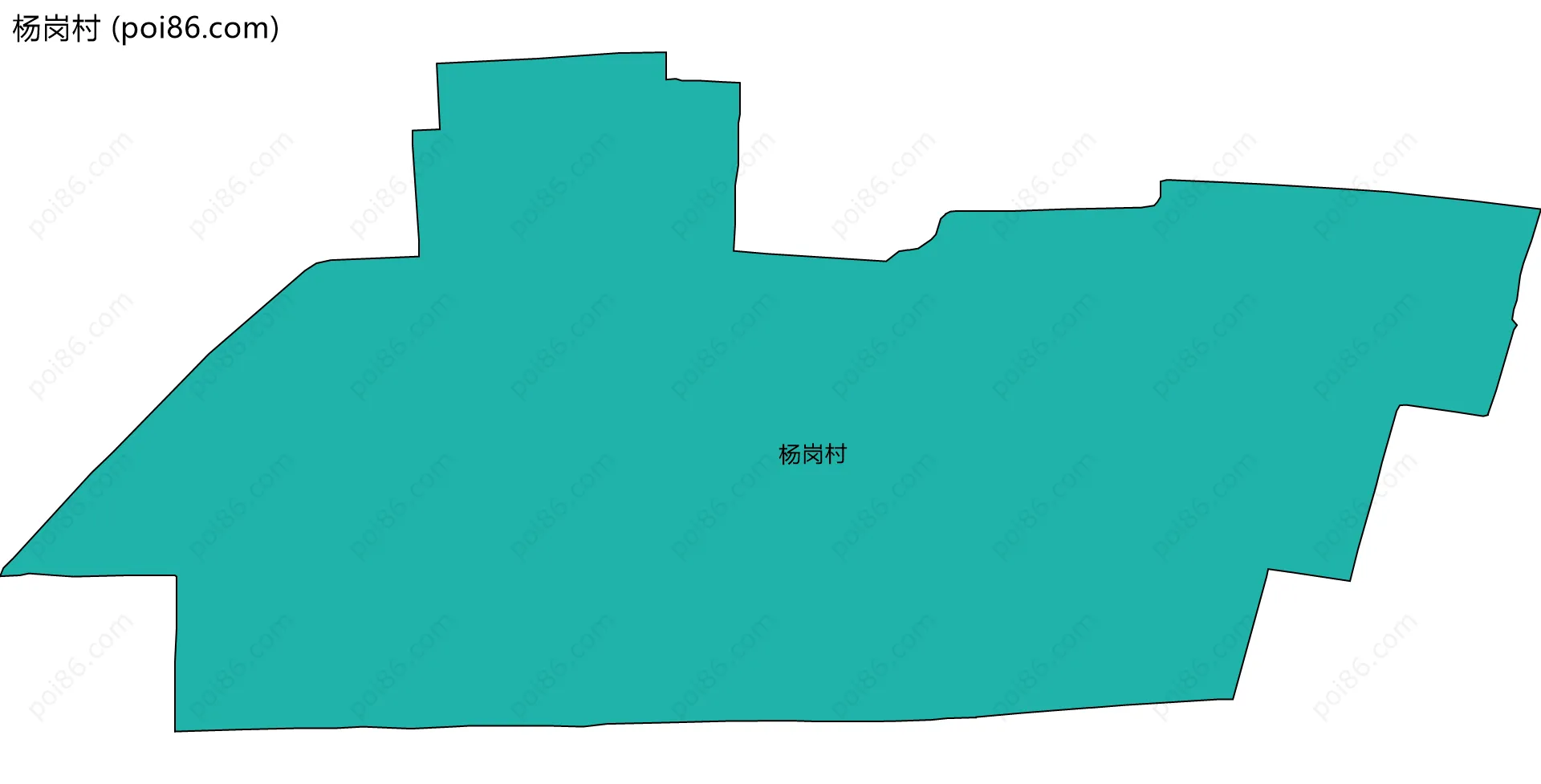 杨岗村边界地图
