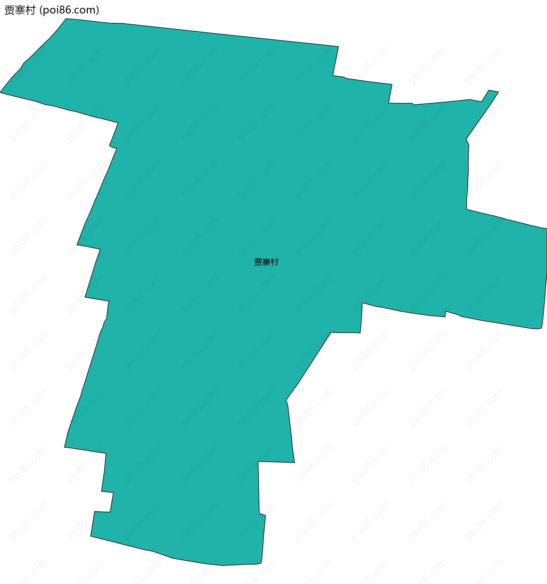 贾寨村边界地图