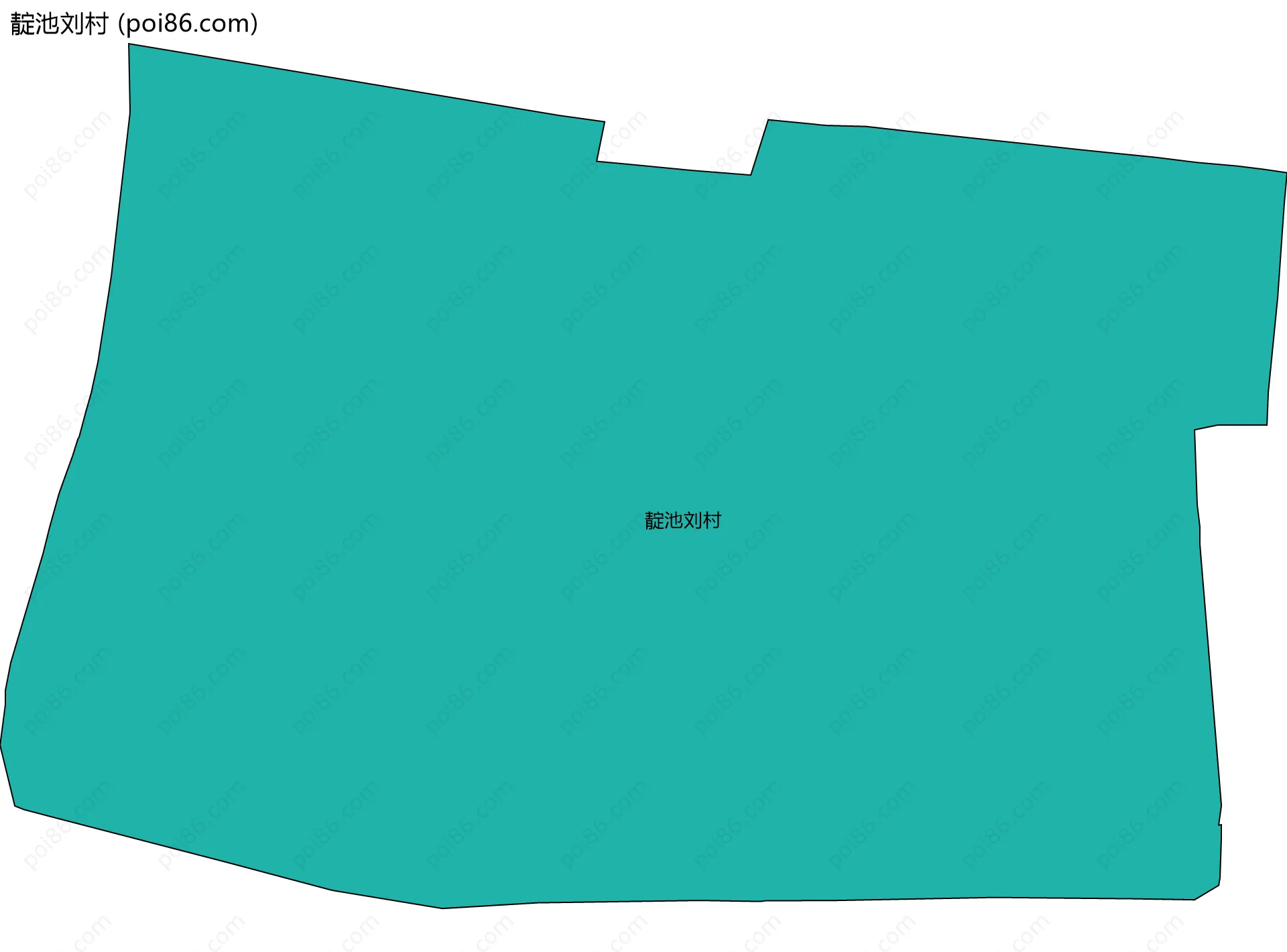 靛池刘村边界地图