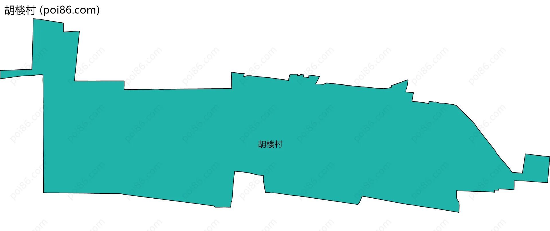 胡楼村边界地图