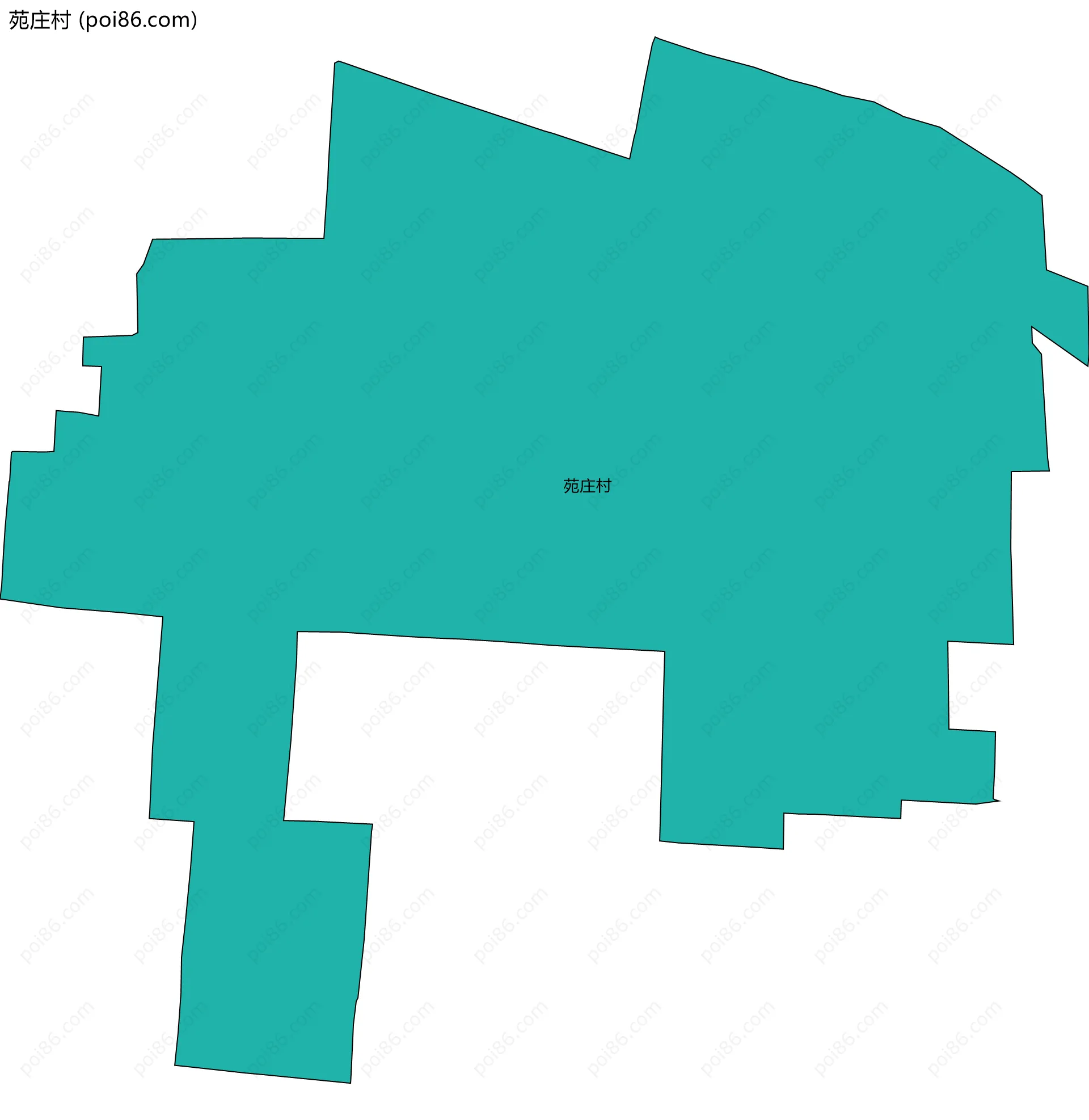 苑庄村边界地图