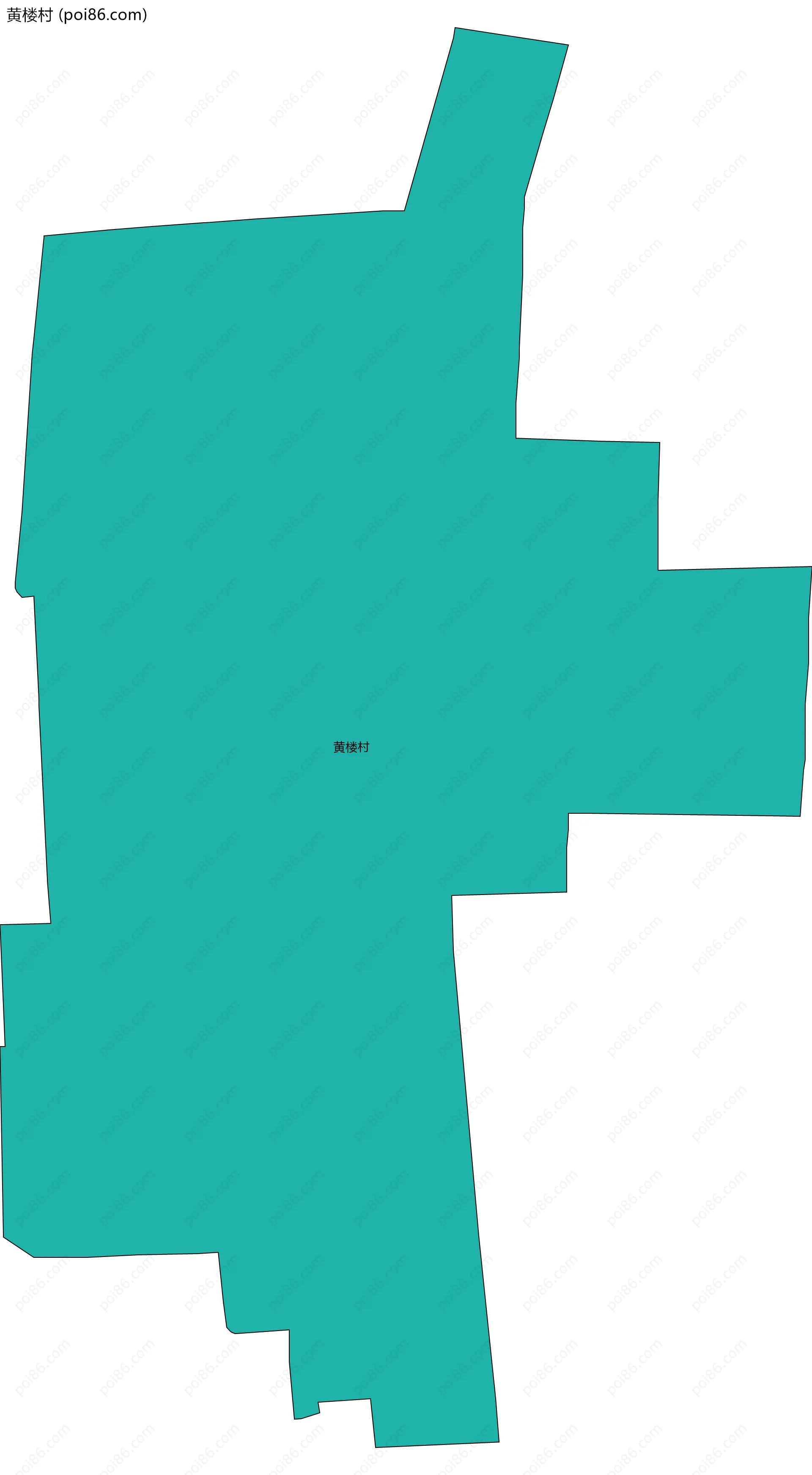 黄楼村边界地图