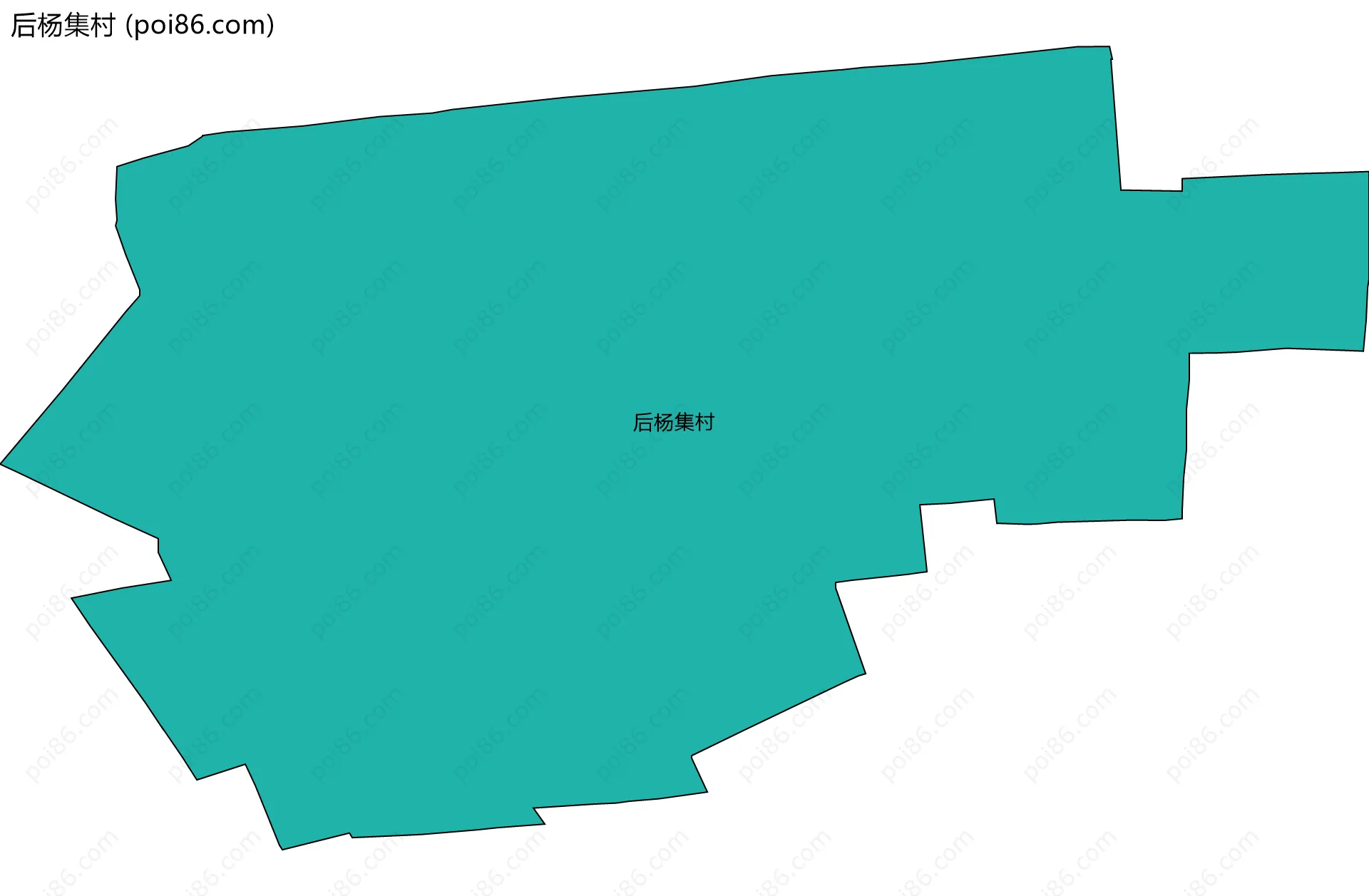 后杨集村边界地图