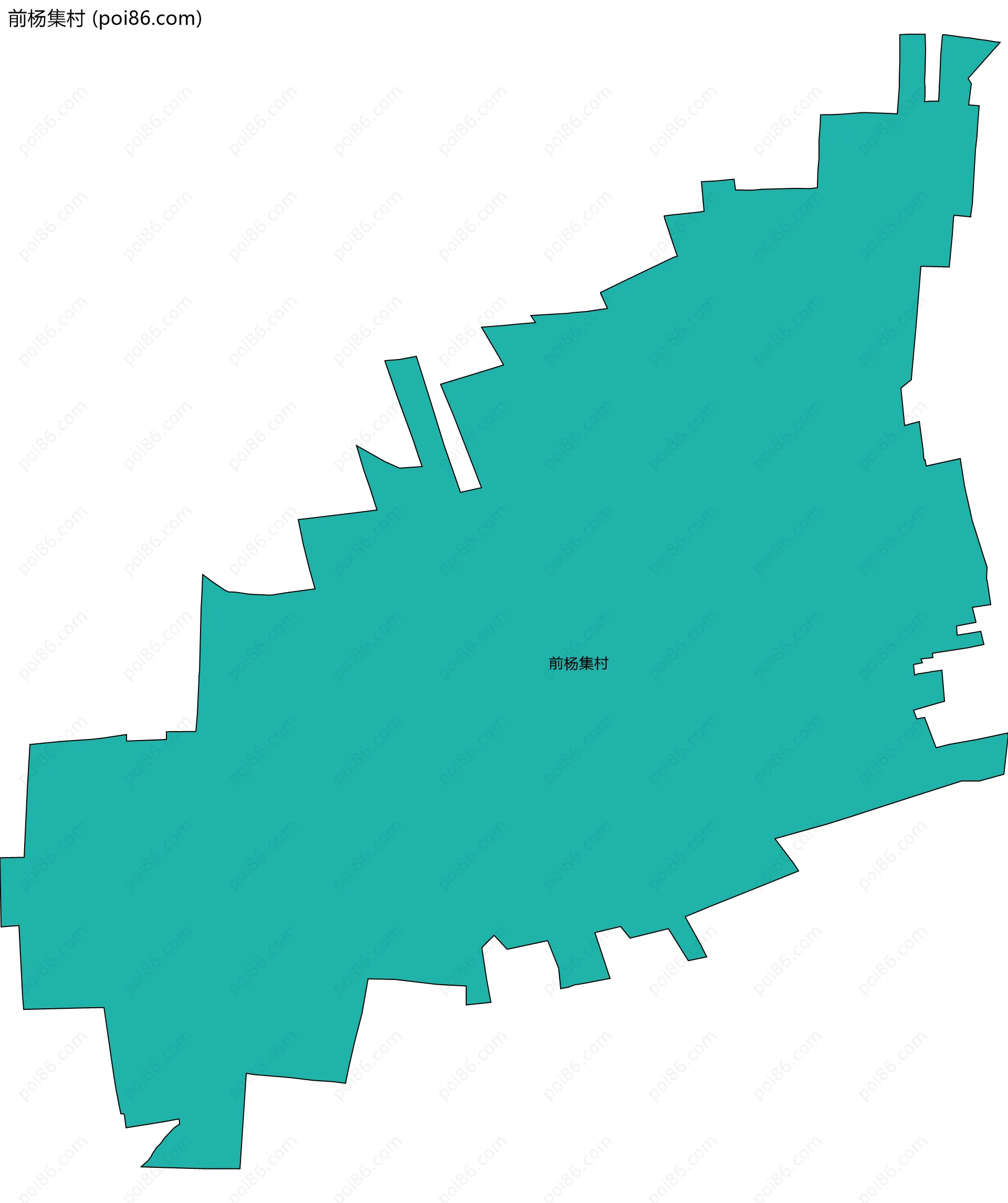 前杨集村边界地图