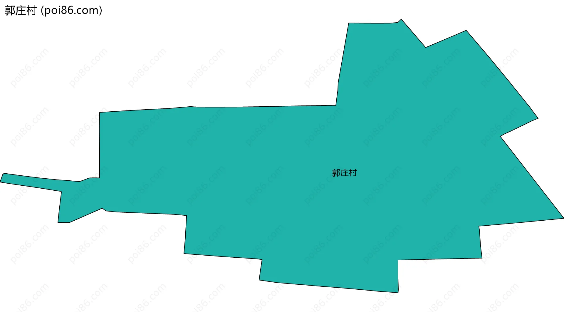 郭庄村边界地图