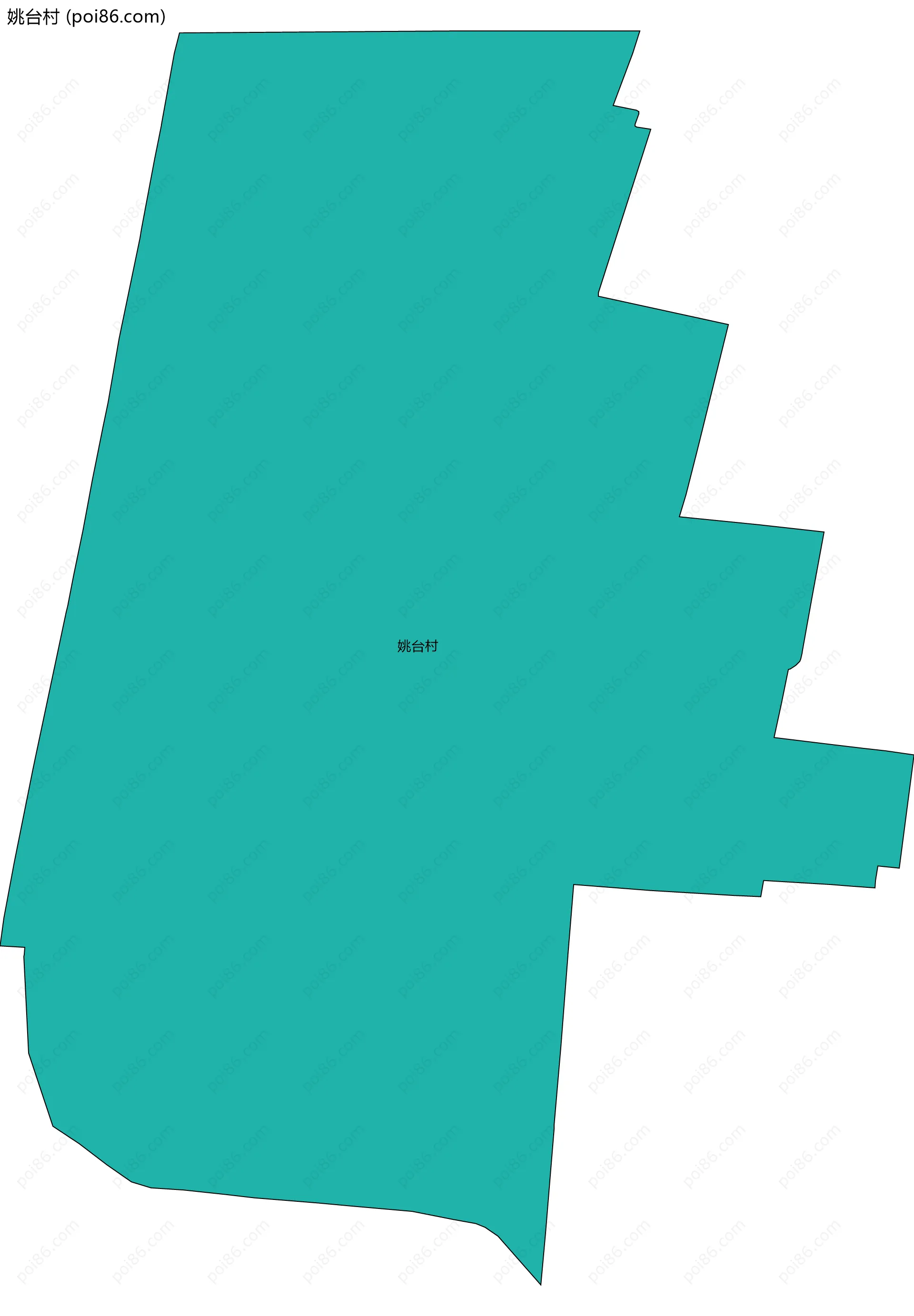 姚台村边界地图