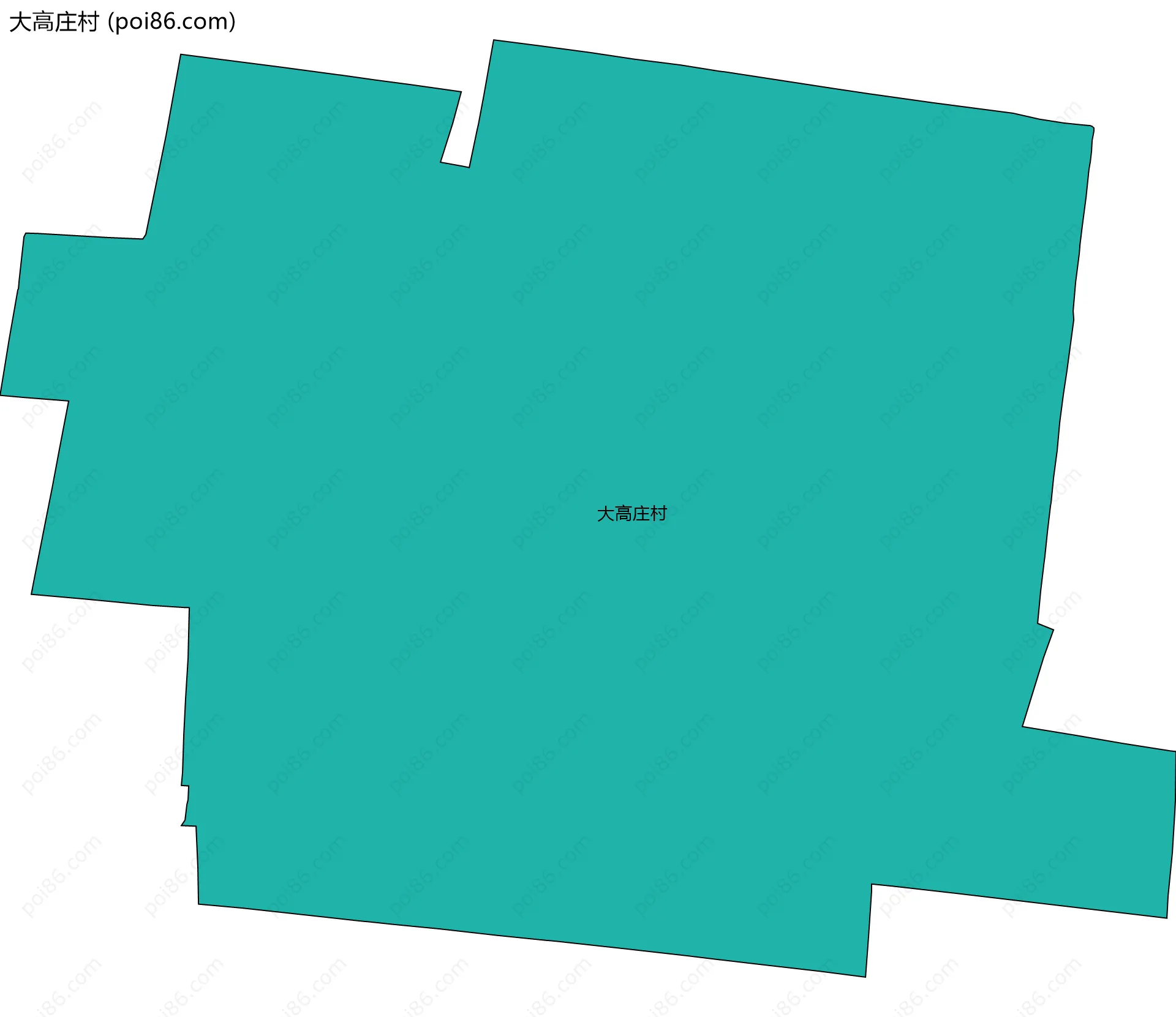大高庄村边界地图